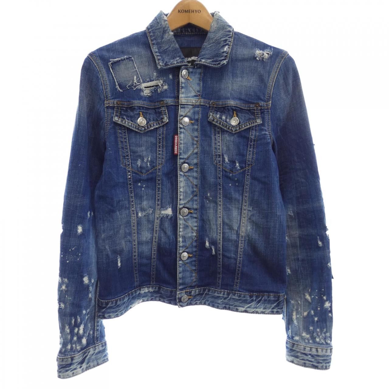 Dsquared2 Dsquared2 Dsquared2 Denim Jacket Textile Outerwear DUTY FREE for USA Size ONE SIZE - 1 Thumbnail