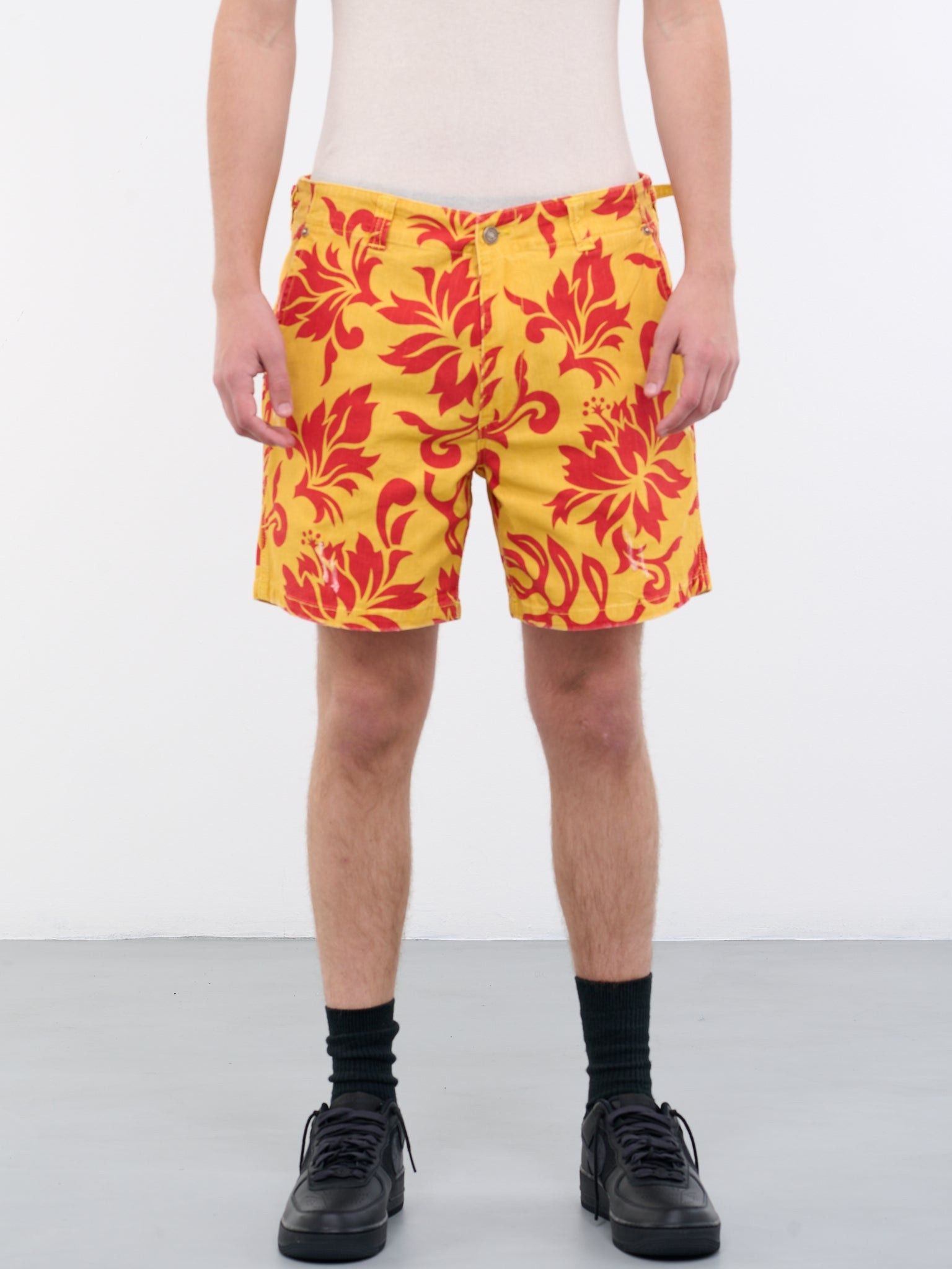 ERL o1y0125 Denim Short in Yellow/Red Size US 30 / EU 46 - 1 Thumbnail