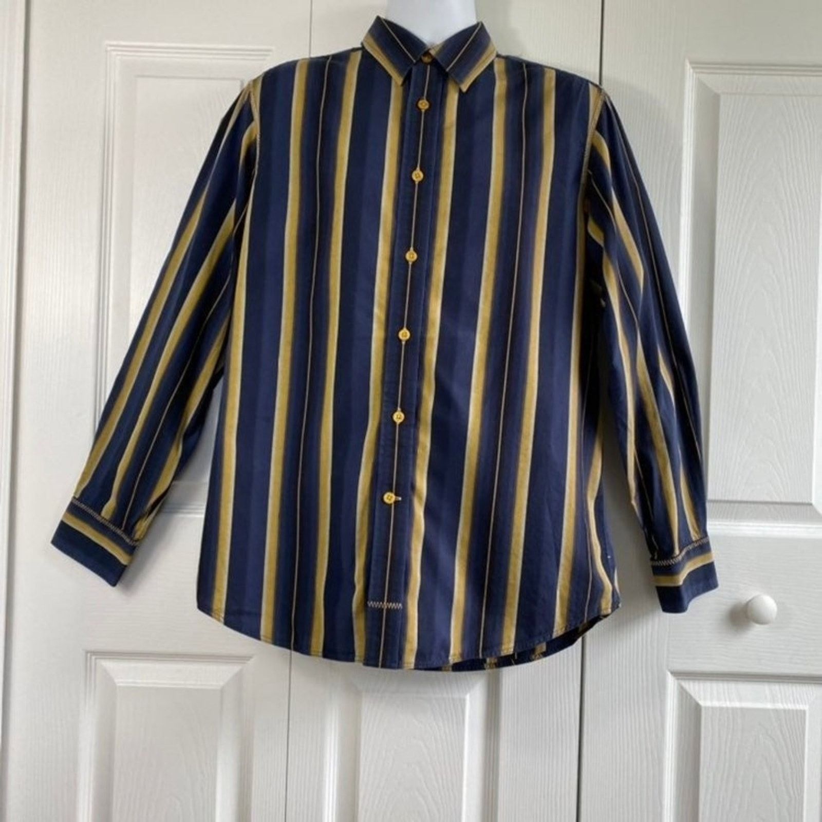 Tommy Bahama Men's striped shirt, button down long sleeve M Size Size US M / EU 48-50 / 2 - 6 Thumbnail