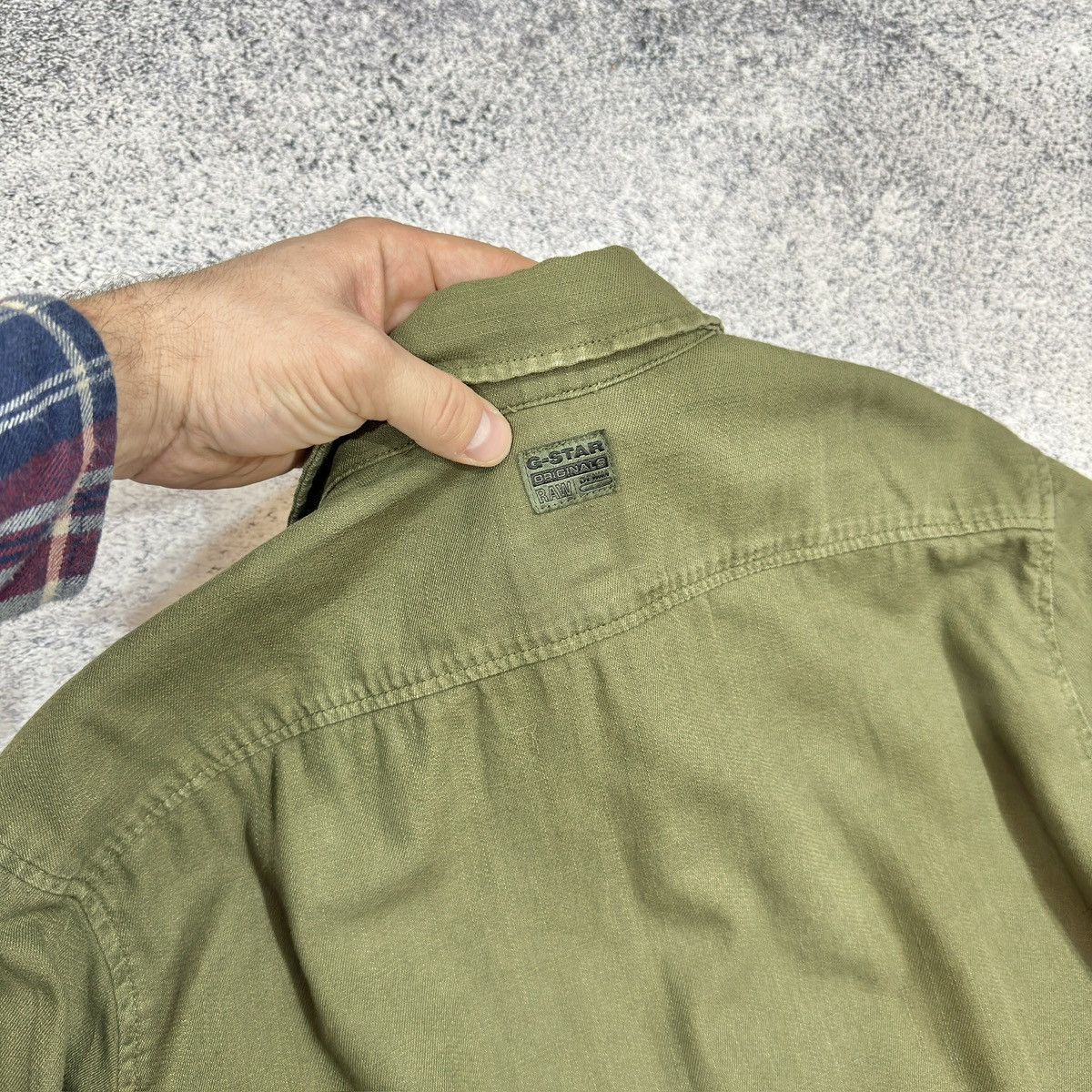 Designer × G-Star G-Star RAW Olive Marine Slim Shirt M size Size US M / EU 48-50 / 2 - 10 Thumbnail