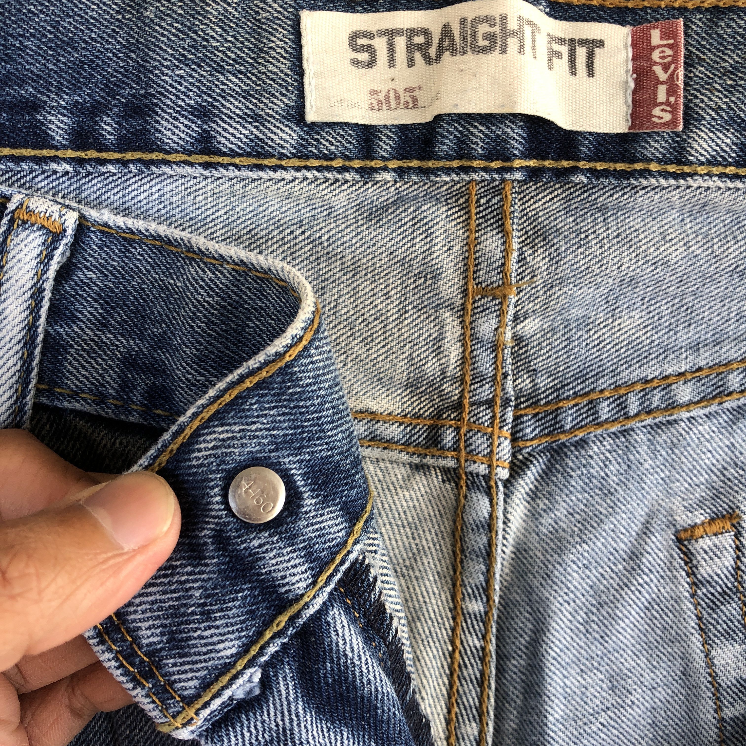 Levi's Vintage 90's Levis 505 Faded Jeans Levi's Straight Denim Size US 38 / EU 54 - 7 Thumbnail