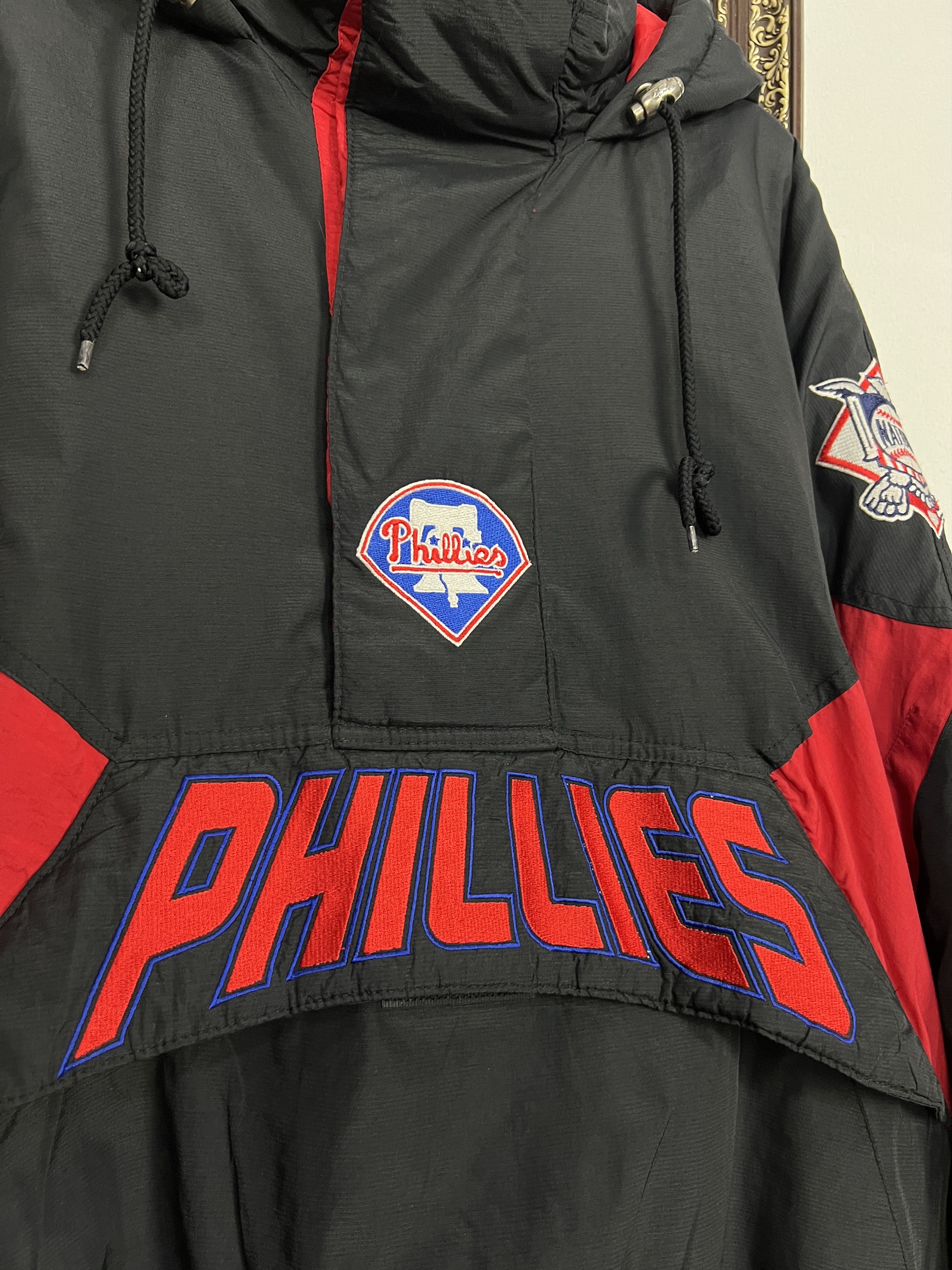 Starter Vintage 90’s Starter Philadelphia Phillies MLB Jacket Bomber Size US L / EU 52-54 / 3 - 3 Thumbnail