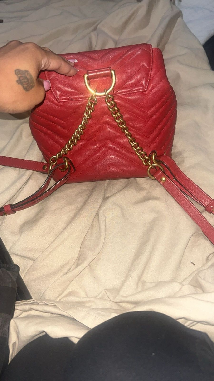 Gucci Mini Double G Marmont Backpack Size ONE SIZE - 2 Thumbnail