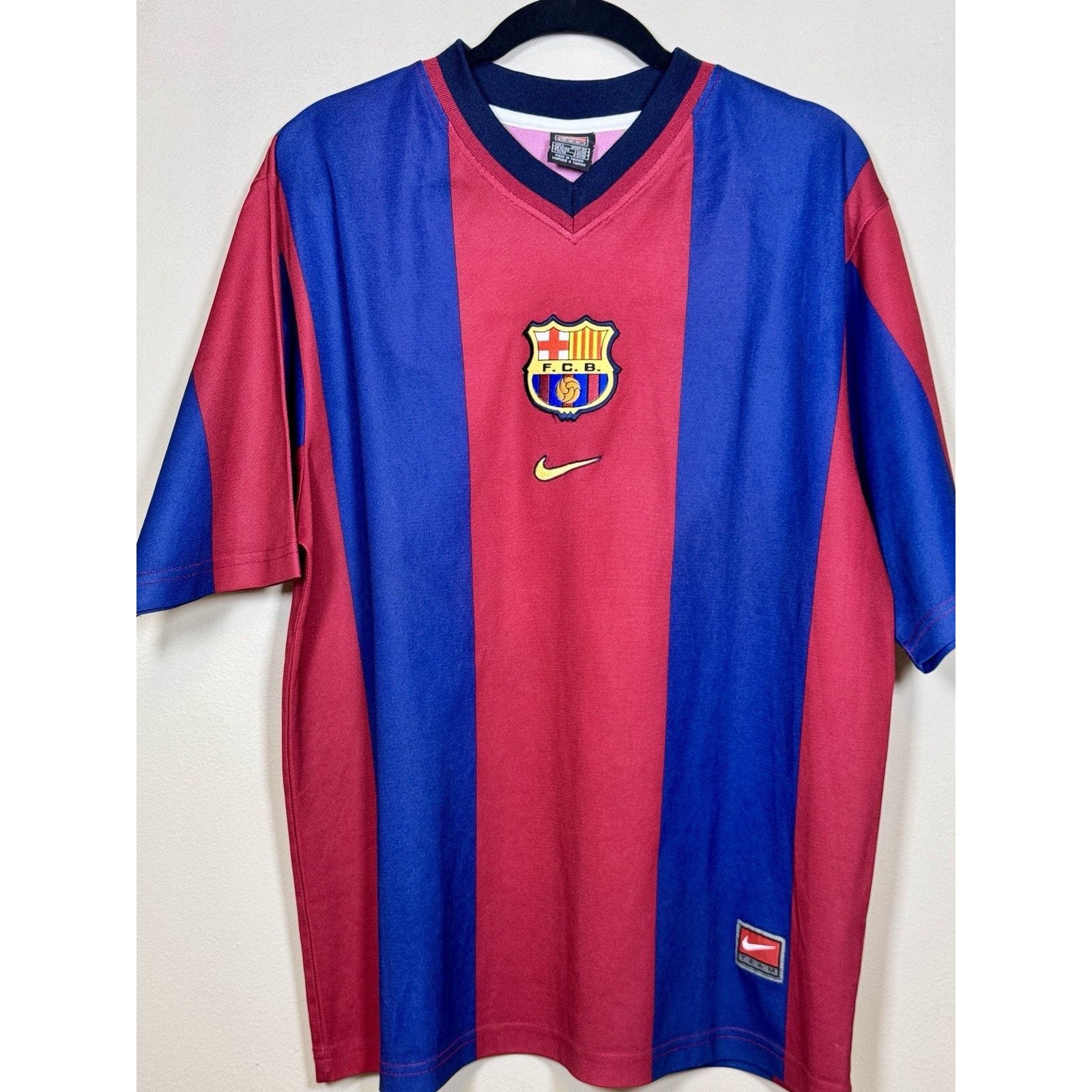 Nike Nike FC Barcelona 1998-99 Home Jersey Xavi #26 – Large Size US L / EU 52-54 / 3 - 1 Thumbnail