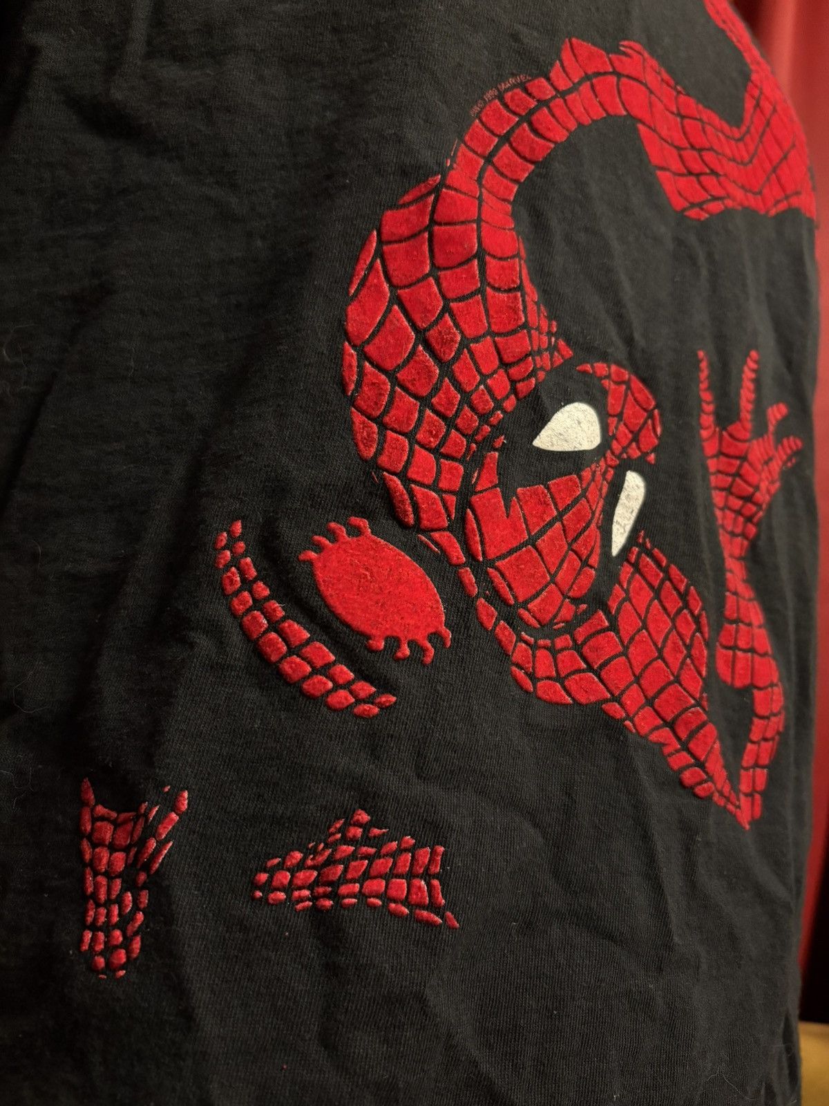 Marvel Comics Vintage Spiderman Tshirt 90’s Marvel Comics Felt Logo Grail Size US M / EU 48-50 / 2 - 2 Thumbnail