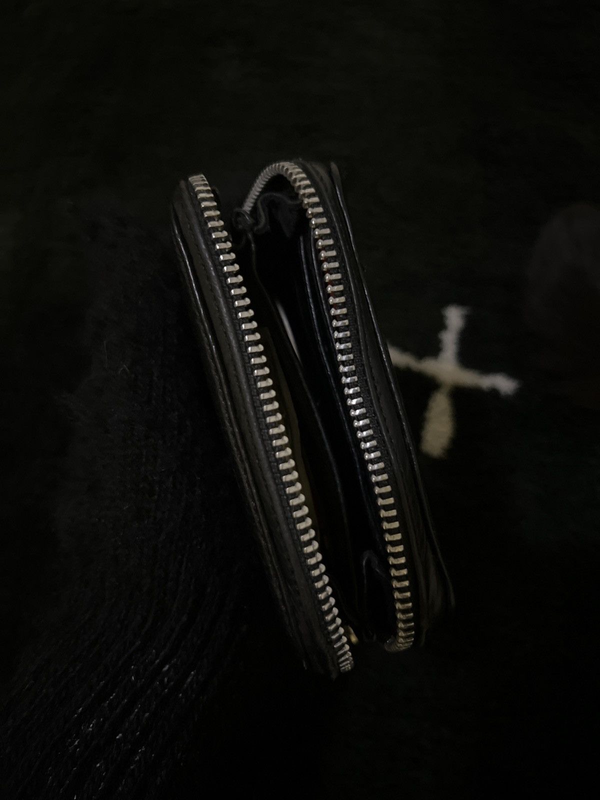 Chrome Hearts Studded 3 Side - Round Zipper Leather Wallet Size ONE SIZE - 3 Thumbnail