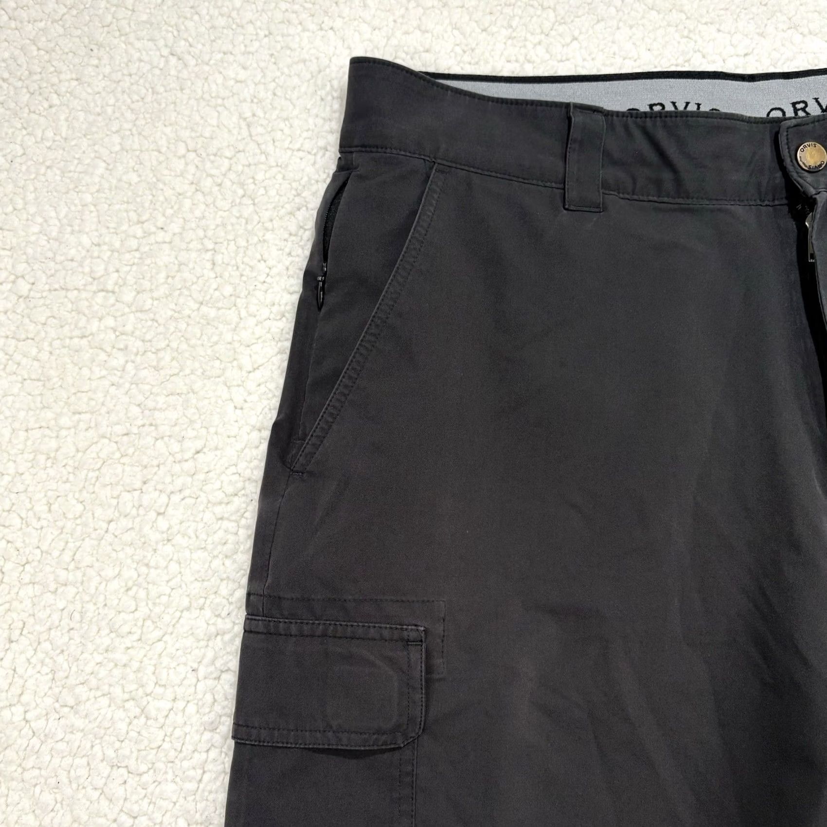 Orvis Orvis Cargo Shorts Mens 38 Black 9" Tech Outdoor Stretch Casual Workwear Size US 38 / EU 54 - 3 Thumbnail