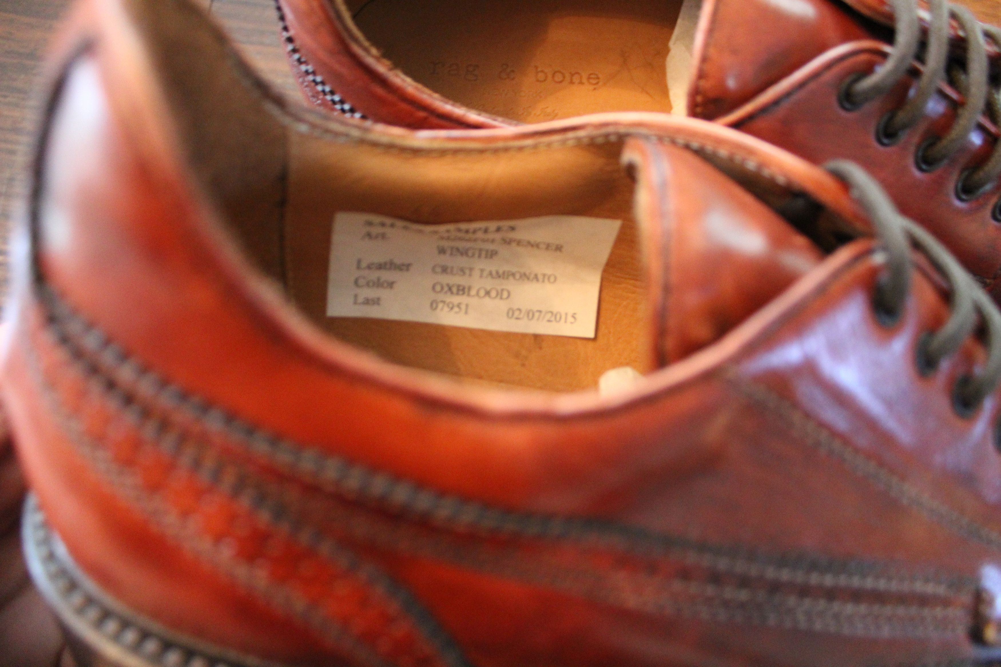 Rag & Bone Rag & Bone 2015 Brogue Wingtip – Italian, Showroom Sample Size US 11 / EU 44 - 4 Thumbnail