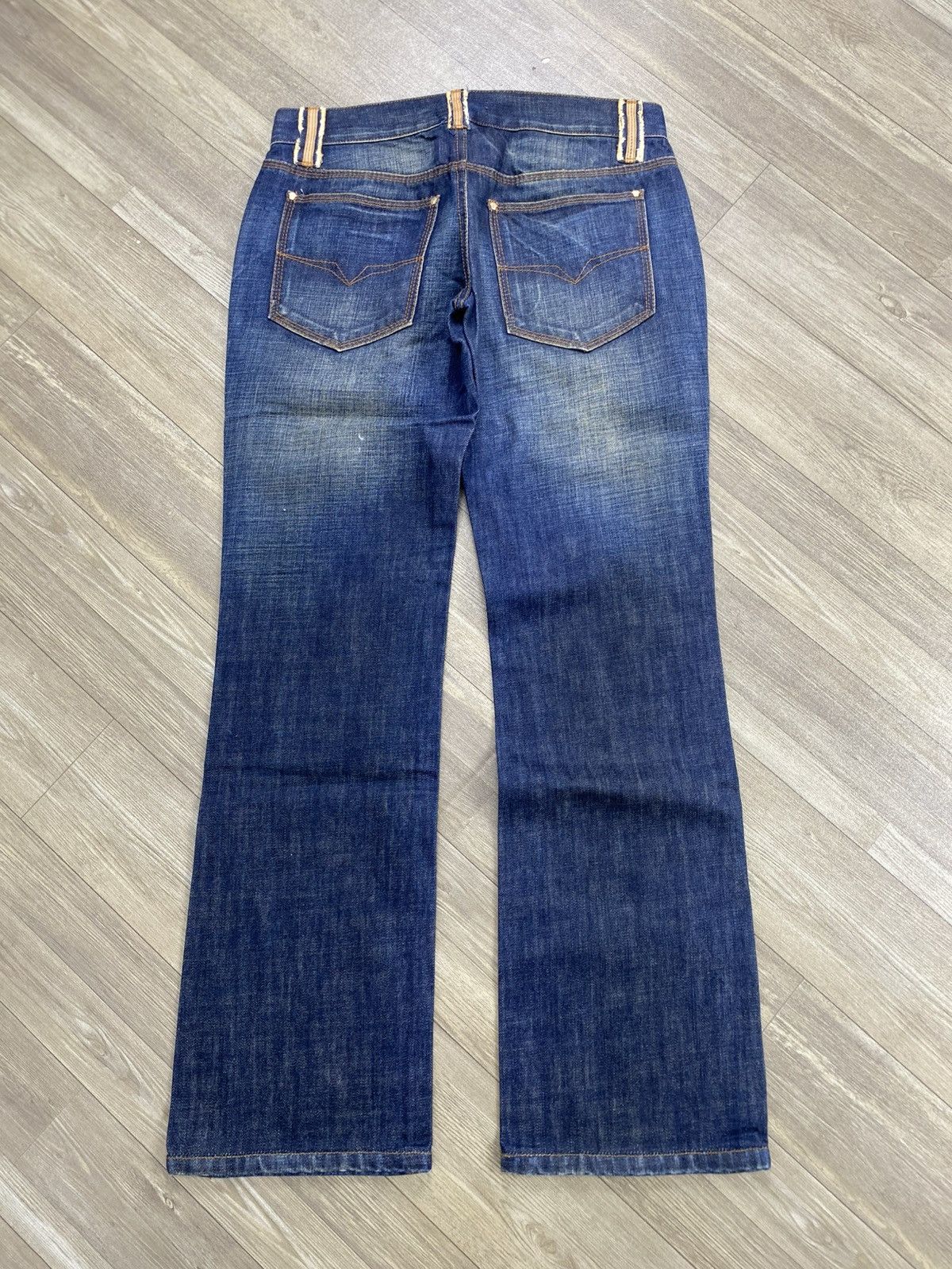 Versace Vintage Versace Washed Bootcut Flared Jeans Italian Designer Size US 31 - 19 Thumbnail
