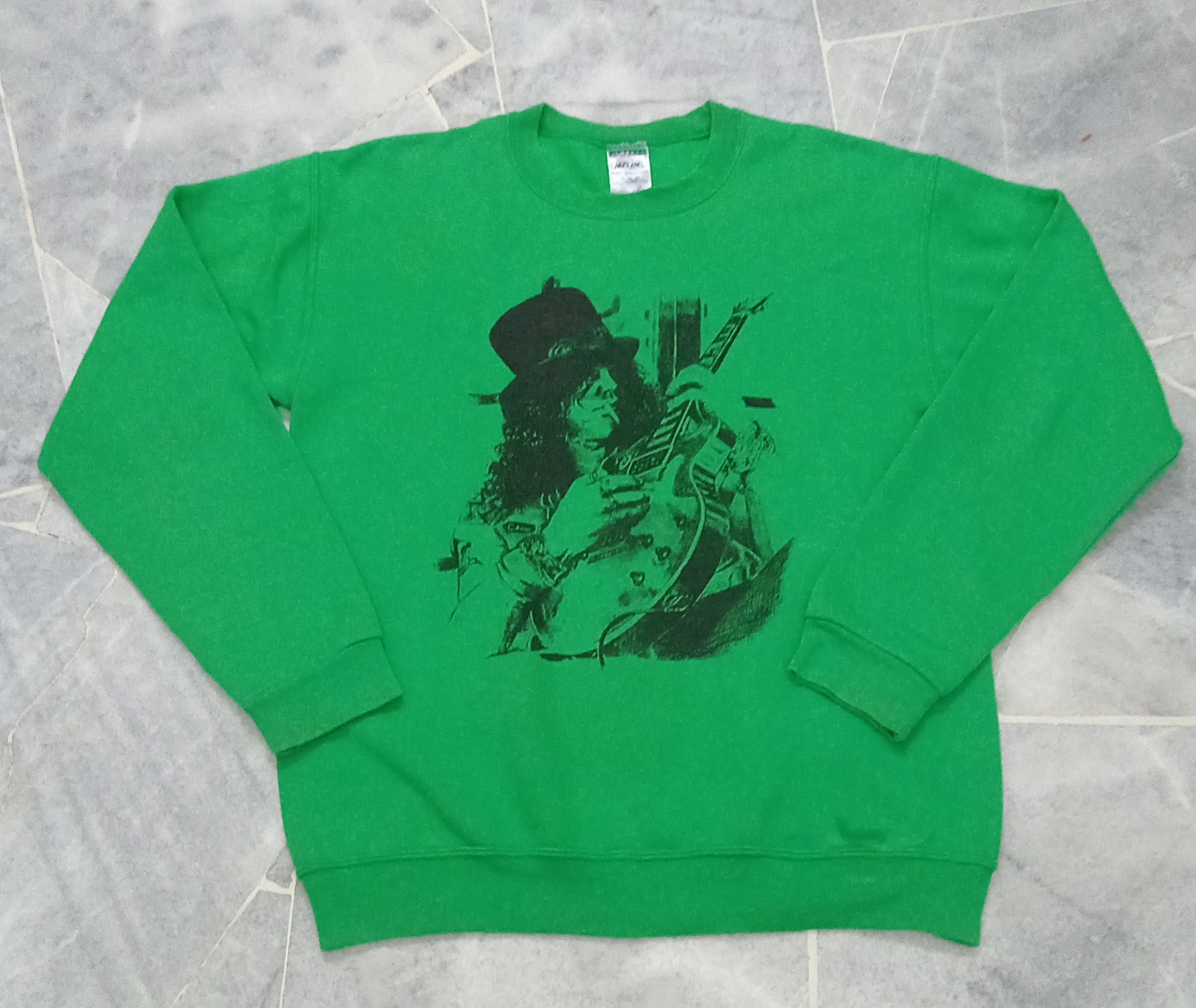 Guitarist slash sweater tag JERZEES