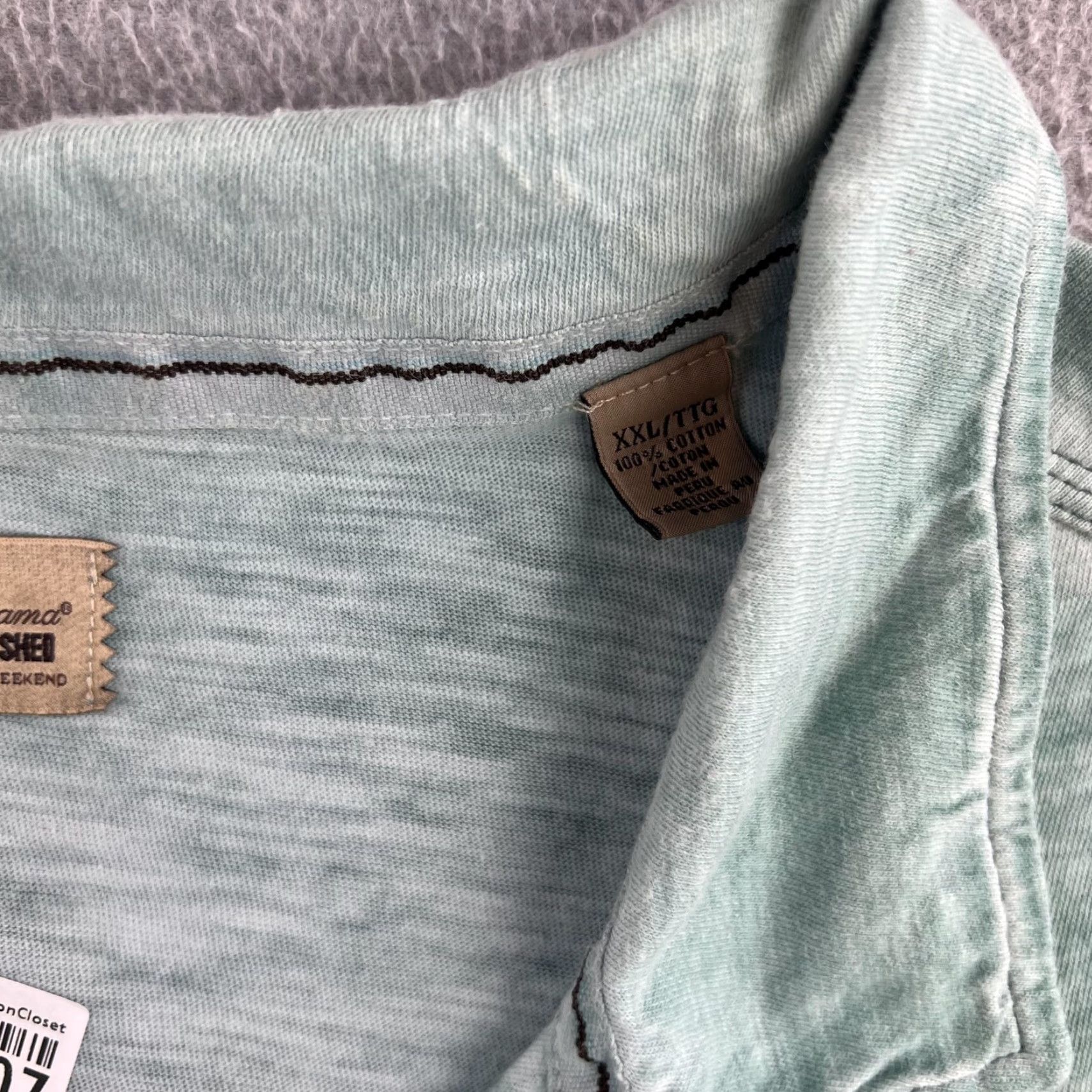 Tommy Bahama Tommy Bahama Polo Shirt Mens 2XL Green Pocket Cotton Casual Shirt Size US XXL / EU 58 / 5 - 6 Thumbnail