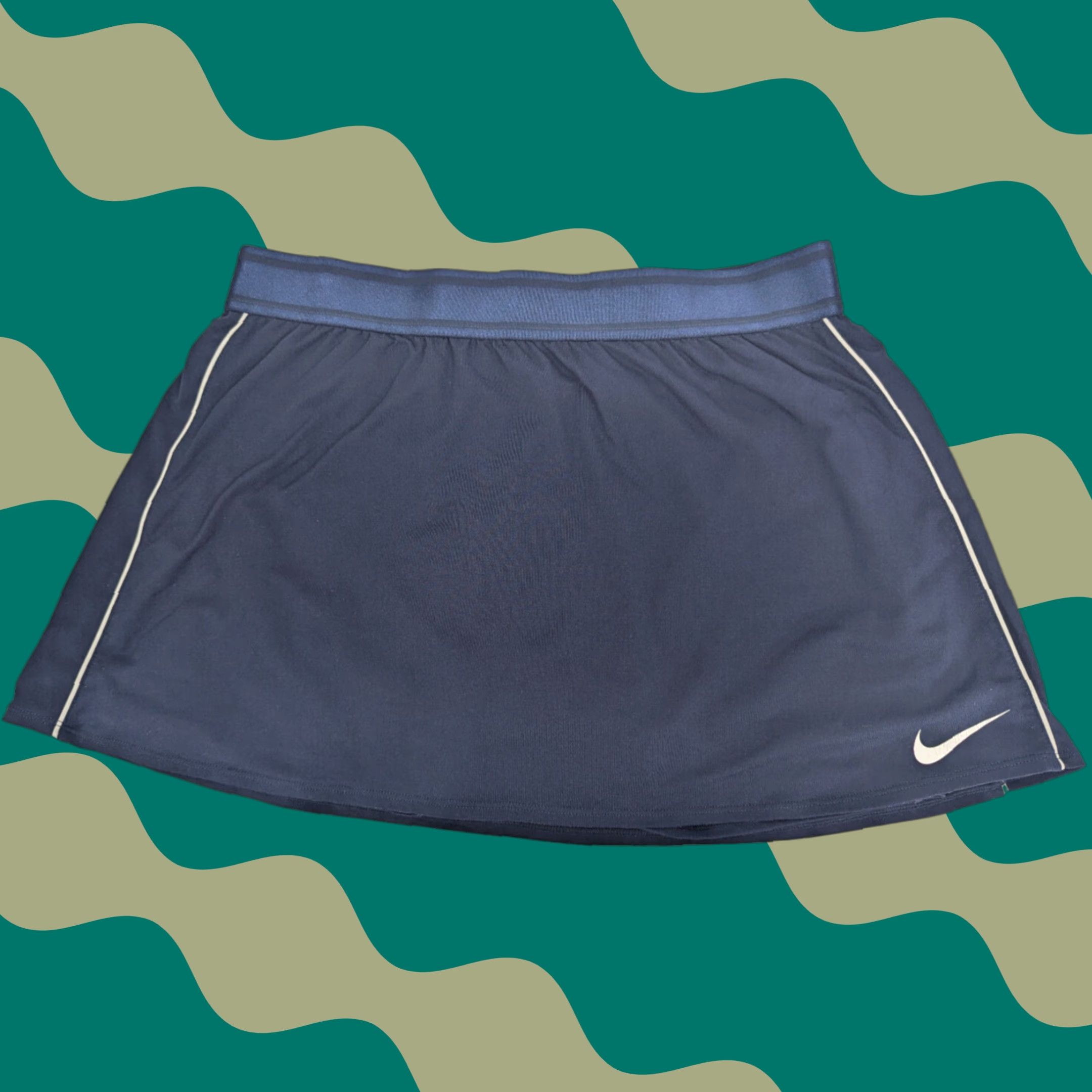 Nike Nike Dri-FIT Court Tennis Training Skort Women's Large Navy Blue Size ONE SIZE - 1 Thumbnail