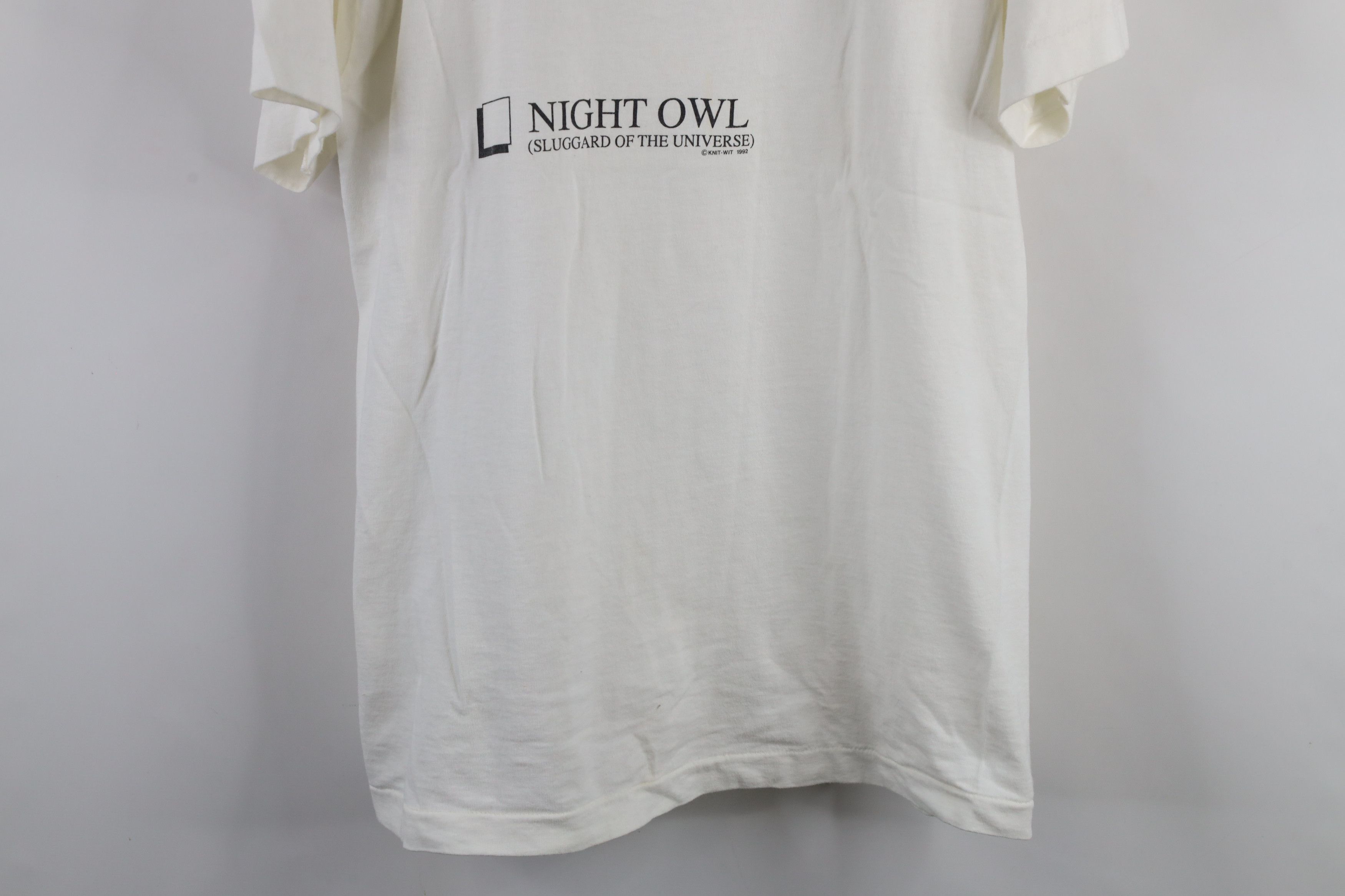 Vintage Vintage 90s Morning Person Short Sleeve V-Neck T-Shirt USA Size US L / EU 52-54 / 3 - 3 Thumbnail