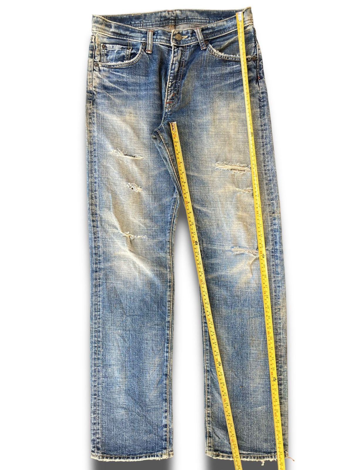Japanese Brand Vintage 90s Kaihara Japanese Denim Size US 33 - 17 Thumbnail