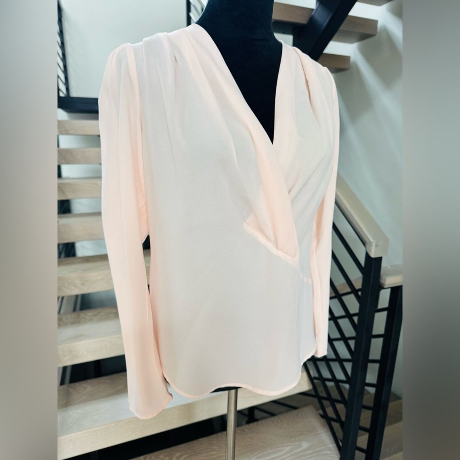 Other New Marciano Chic Sheer Women's Blouse in Soft Pink size S Size S / US 4 / IT 40 - 3 Thumbnail