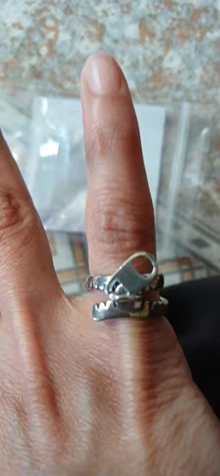 Jewelry Zip Adjustable Ring Size ONE SIZE - 2 Thumbnail