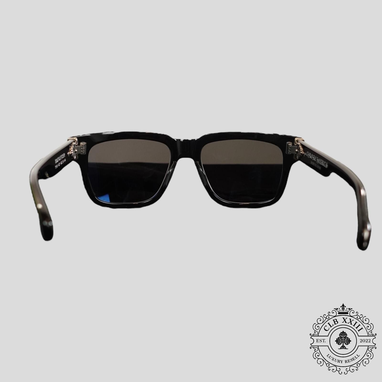 Chrome Hearts Chrome Hearts Box Officer Sunglasses in Black Size ONE SIZE - 6 Thumbnail