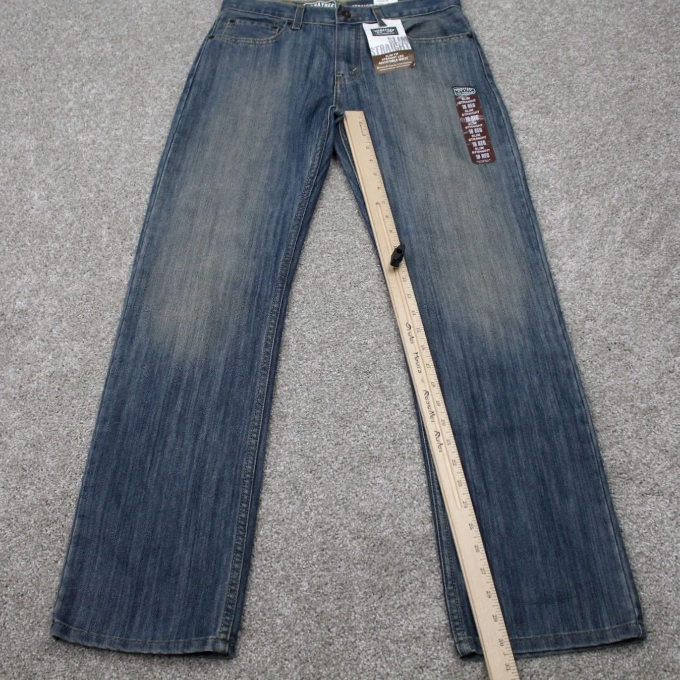 Vintage Signature Levi Strauss Jeans NWT Womens 18 Regular Blue Slim Straight 30" inseam Jeans Size 40" / US 18 - 3 Thumbnail