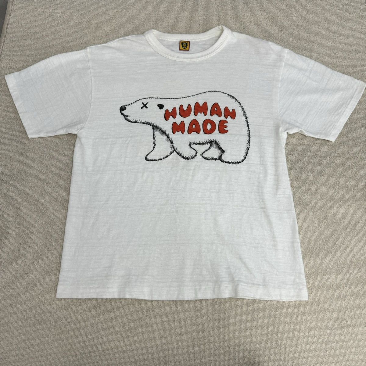 Human Made KAWS X HUMAN MADE #7 TEE WHITE | Grailed