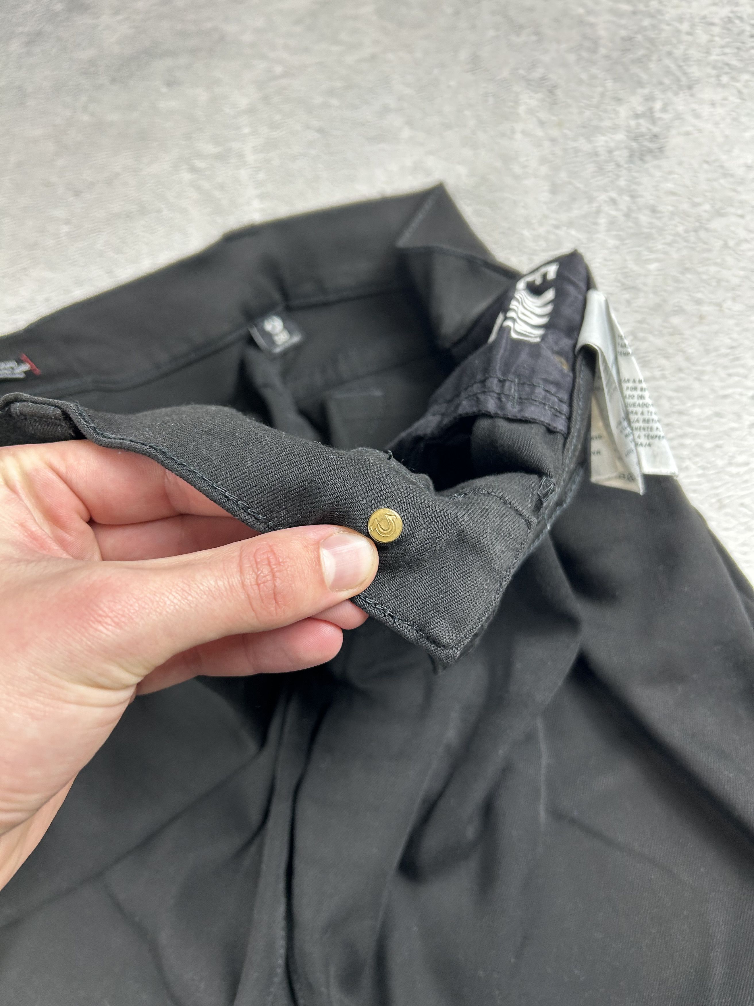 True Religion × Vintage True Religion Rocco Jeans Relaxed Skinny Black Oldmoney USA Size US 38 / EU 54 - 12 Thumbnail