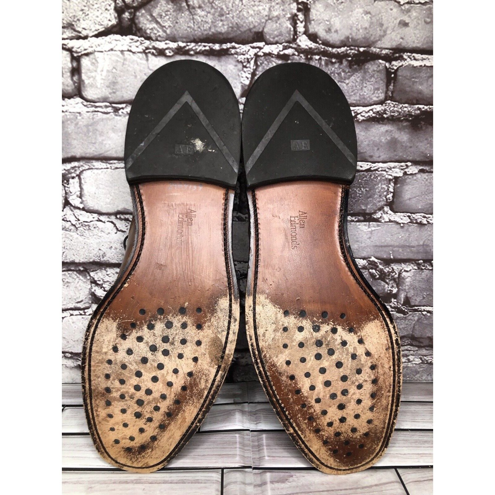 Allen Edmonds Allen Edmonds Dawson Brown Leather Derby Blucher Bicycle Dre Size US 13 / EU 46 - 12 Thumbnail