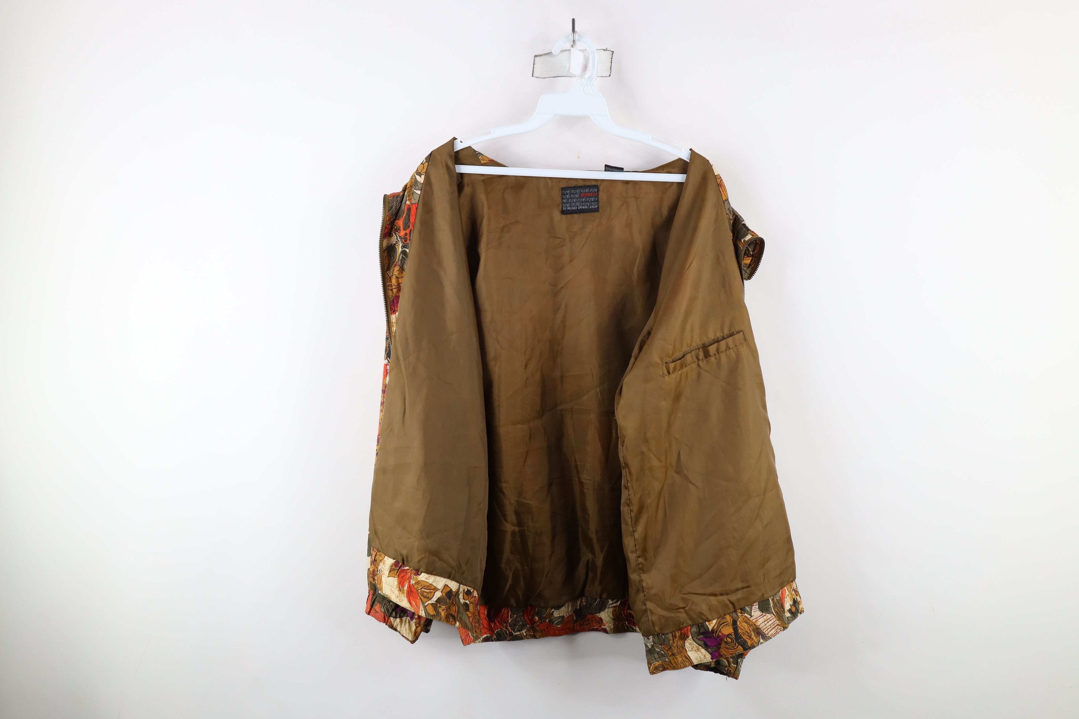 Vintage Vintage 90s Streetwear Flower Full Zip Bomber Jacket Coat Size M / US 6-8 / IT 42-44 - 9 Thumbnail