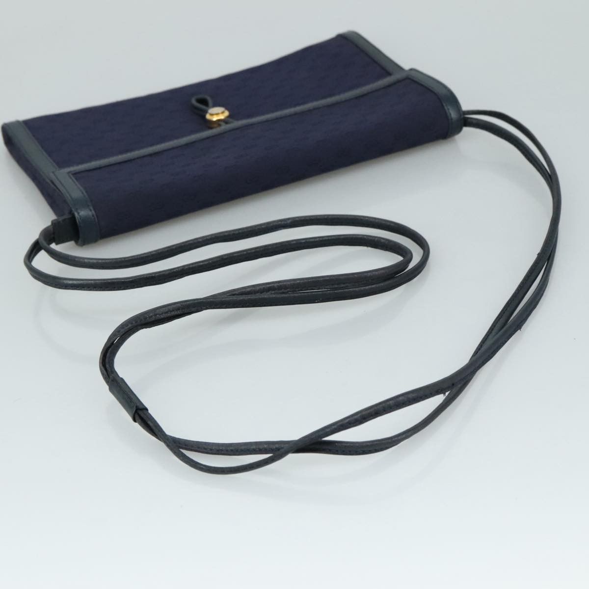 Gucci GUCCI Micro GG Canvas Shoulder Bag Navy Size ONE SIZE - 7 Thumbnail