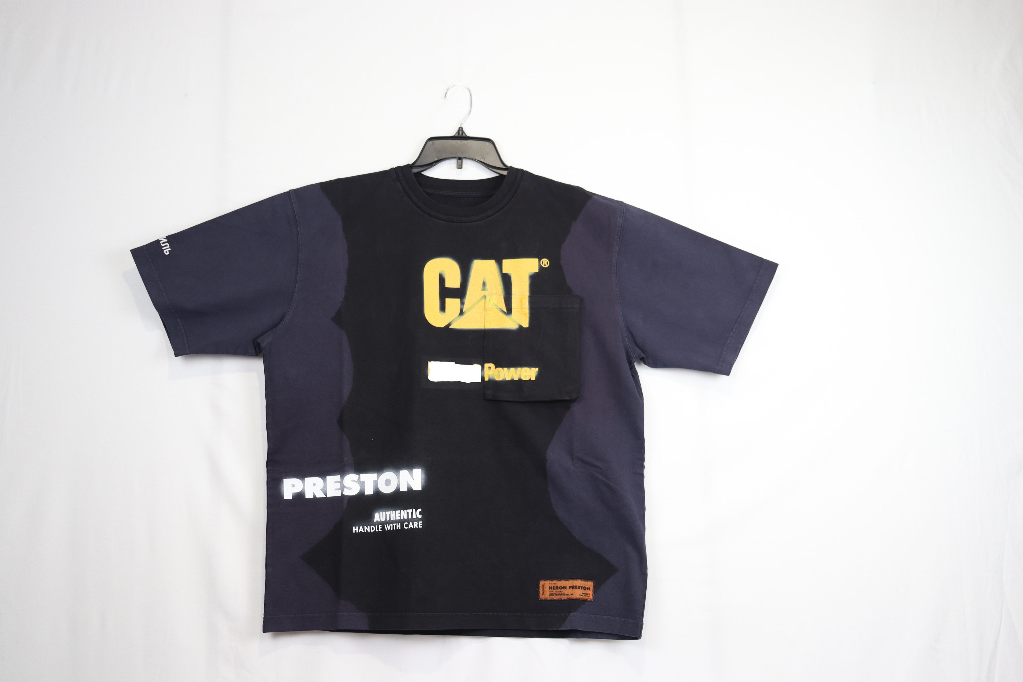 Heron Preston o1rshd11223 Cat Tee SS Regular Pocket Powder Black Yellow Size US M / EU 48-50 / 2 - 2 Thumbnail
