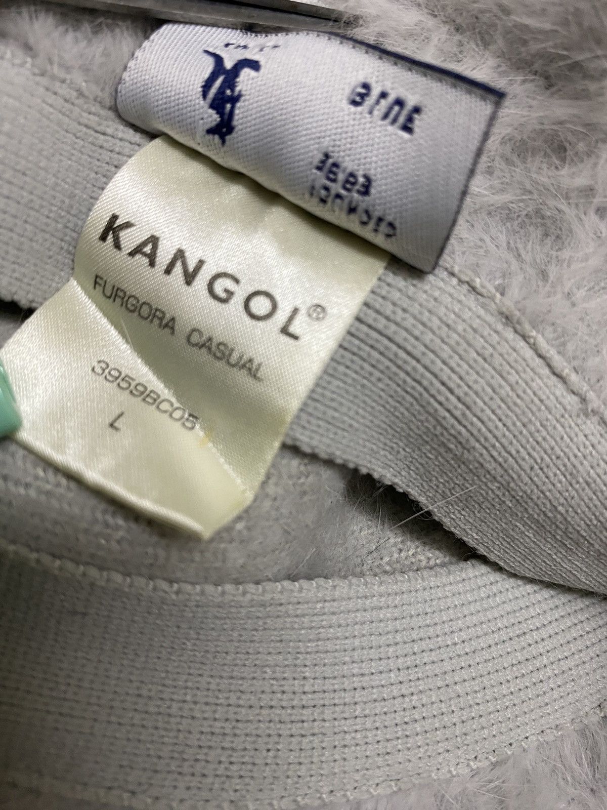 Kangol Kangol Fluffy Furgora Casual Light Grey Bucket Hat Size ONE SIZE - 3 Thumbnail