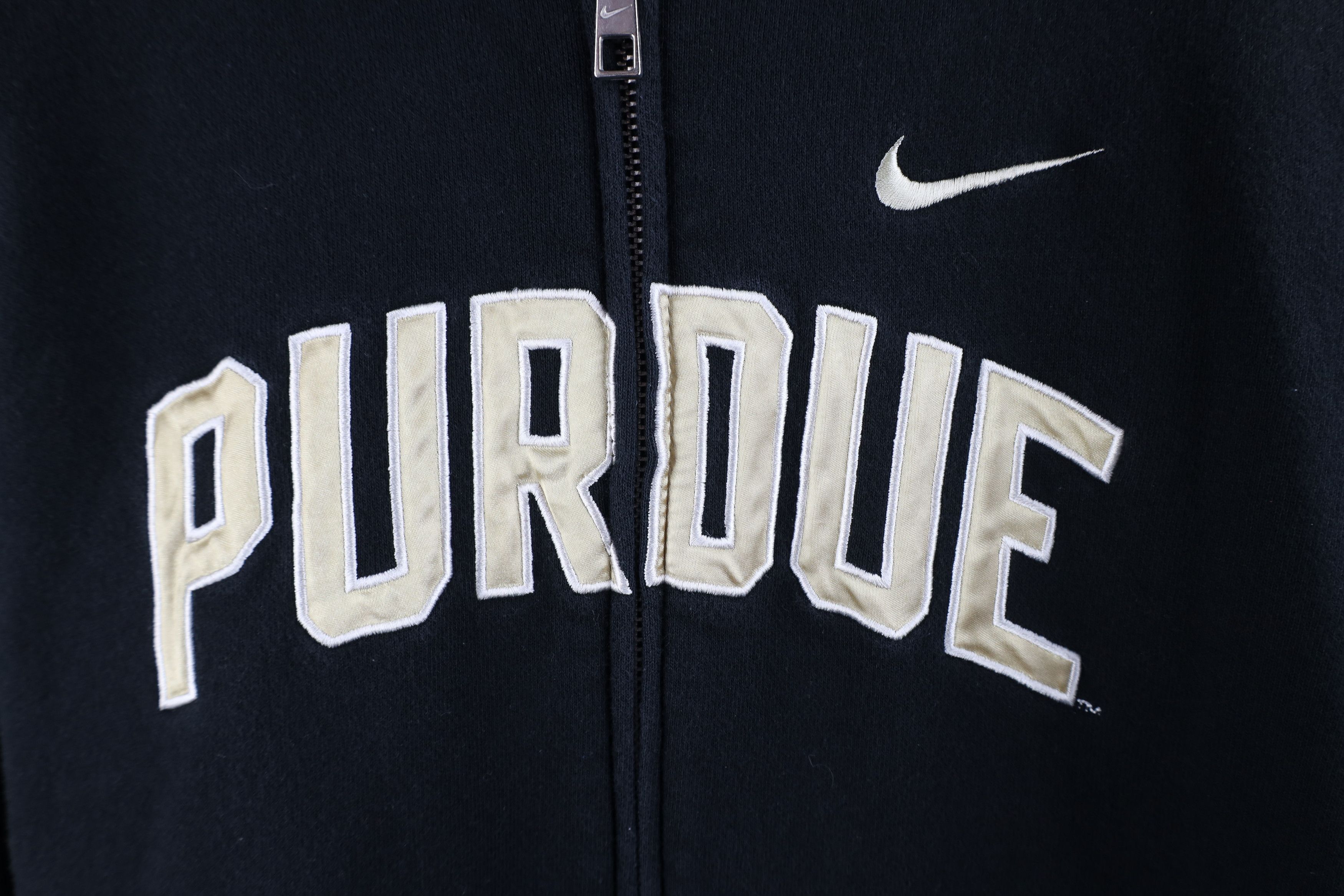 Nike × Vintage Vintage Nike Scott Mini Swoosh Purdue University Zip Hoodie Size M / US 6-8 / IT 42-44 - 4 Thumbnail