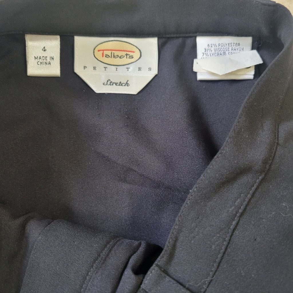 Talbots Talbots Petite Stretch Pleated Lined Skirt Polyester Blend 4 Size 27" / US 4 / IT 40 - 8 Thumbnail