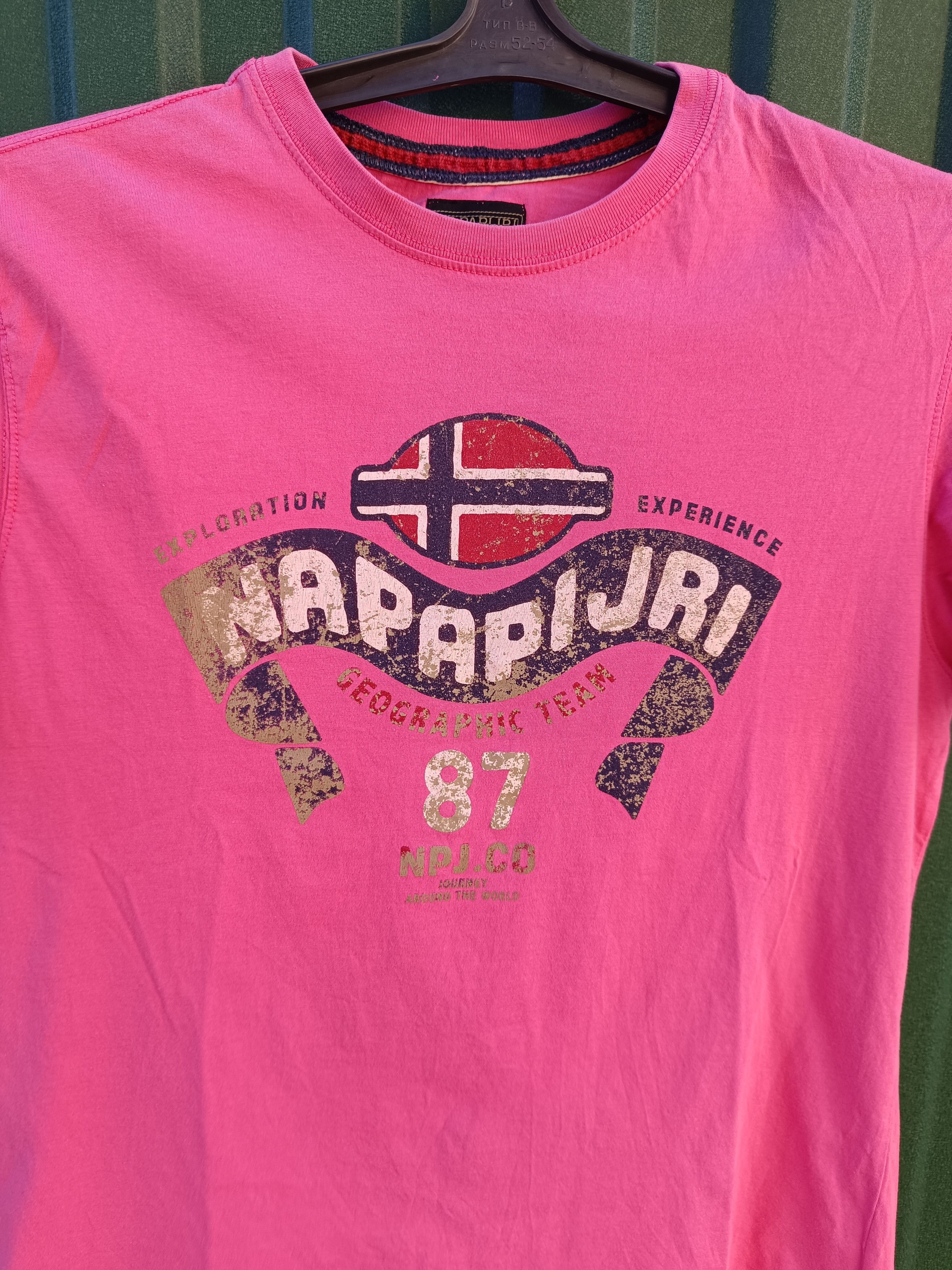 Napapijri Napapijri T-shirt Size L Pink Size US L / EU 52-54 / 3 - 3 Thumbnail