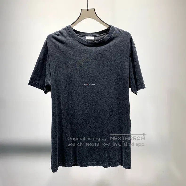 Saint Laurent Paris Saint Laurent Paris Washed Distressed Letter Print Short S Size US L / EU 52-54 / 3 - 1 Thumbnail