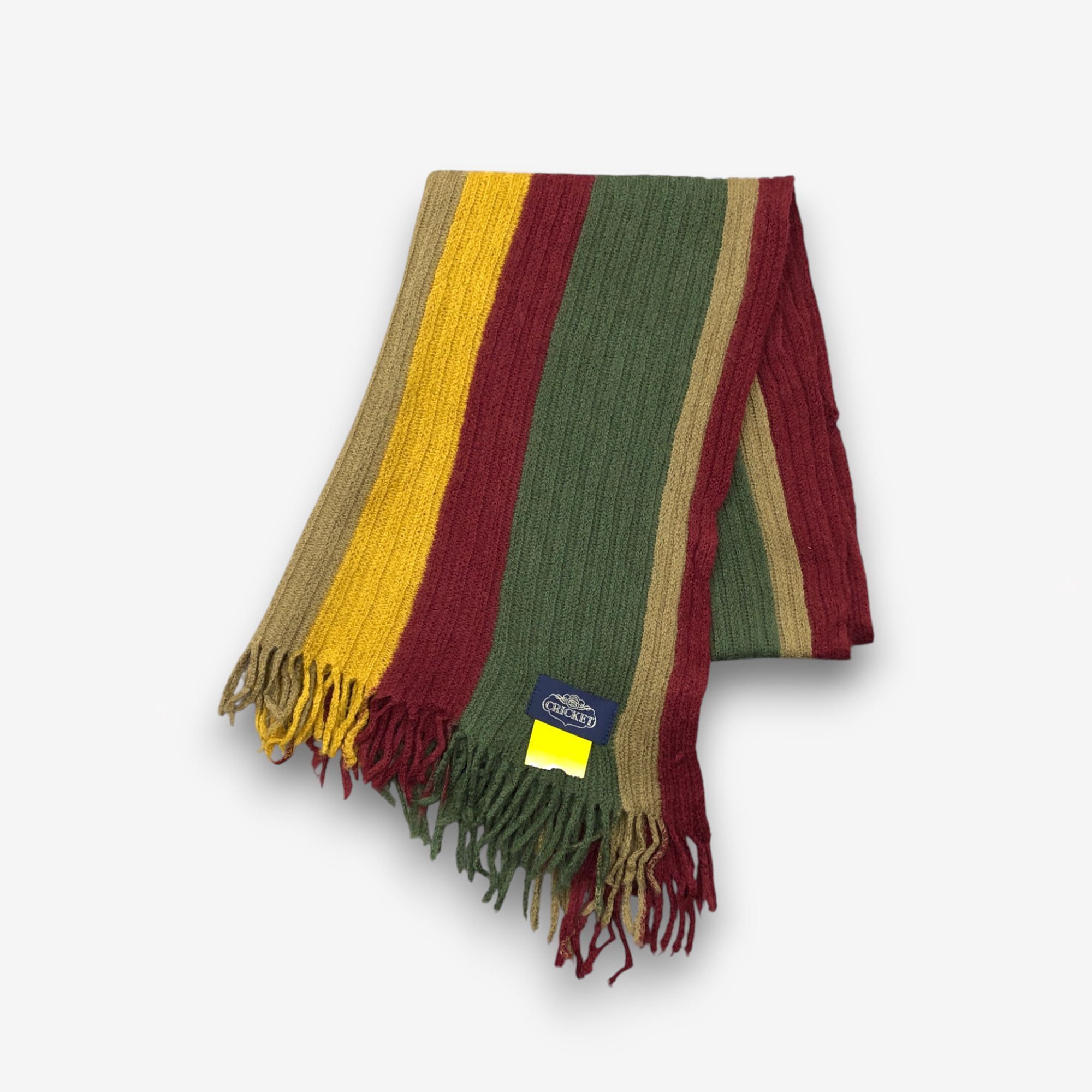 Japanese Brand Vintage Cricket Scarf Muffler Knit Wool Ribbed Knit Scarves Size ONE SIZE - 2 Thumbnail