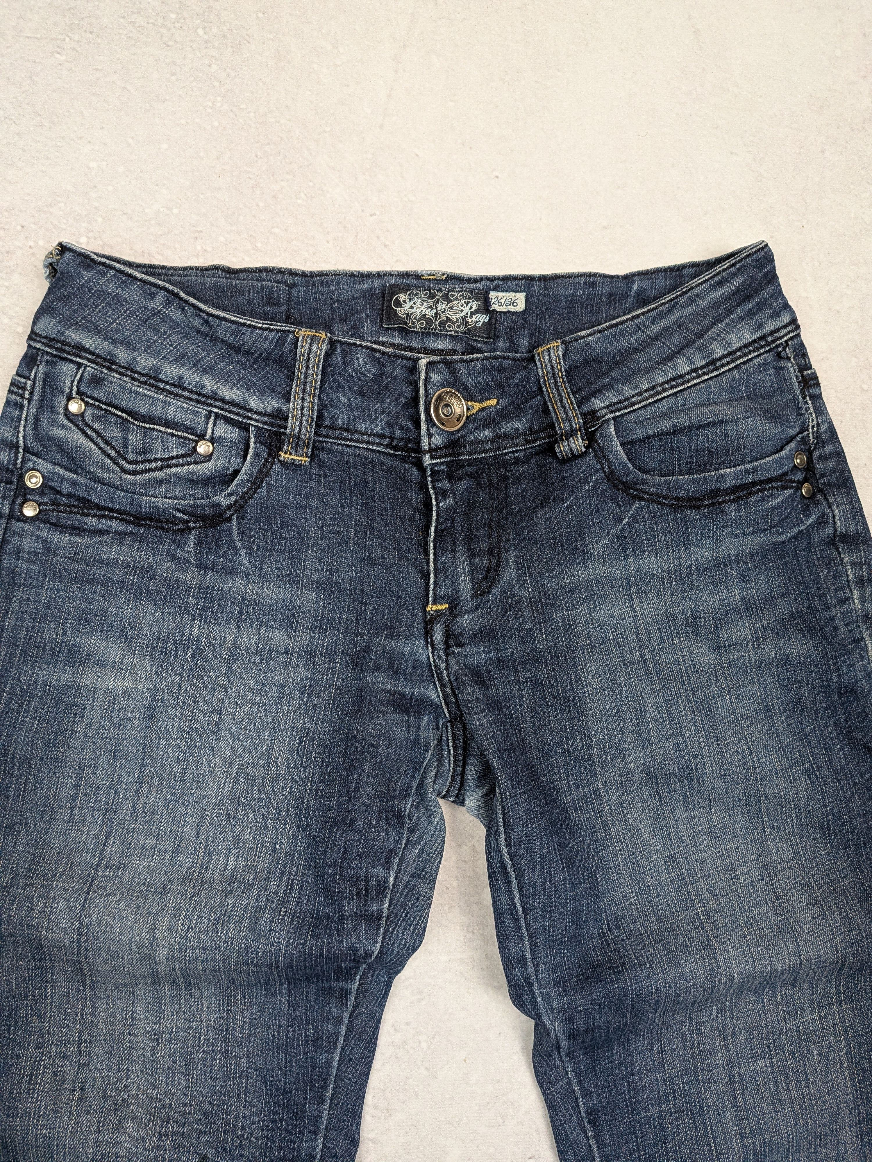 Other Blue Rags Low Rise Flared Jeans Y2K Vintage Denim Size 36 Size 26" / US 2 / IT 38 - 5 Thumbnail