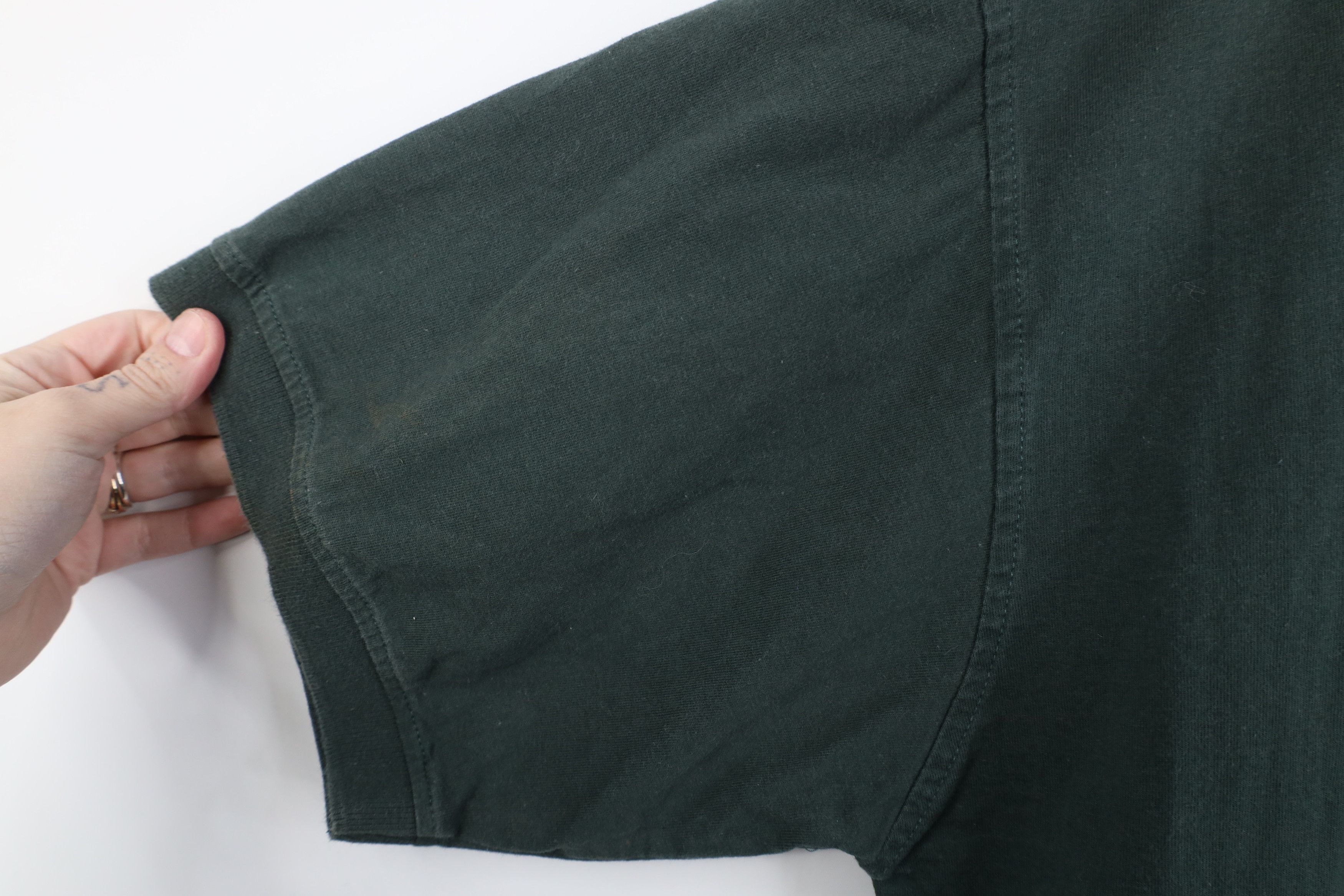 Vintage Vintage 90s Streetwear Blank Baggy Fit Golf Polo Shirt Green Size US L / EU 52-54 / 3 - 10 Thumbnail