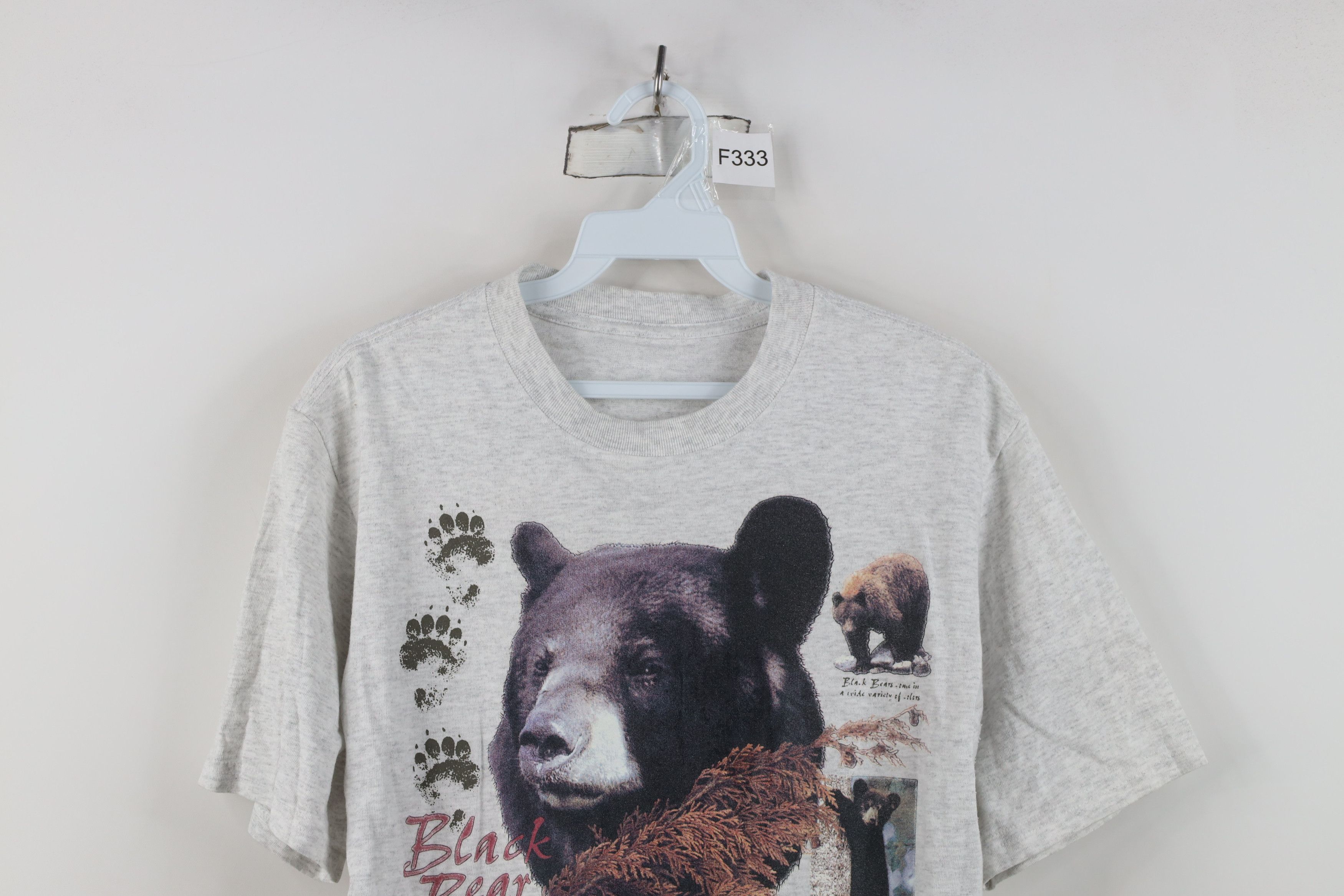 Vintage Vintage 90s Y2K Streetwear Black Bear Short Sleeve T-Shirt Size US S / EU 44-46 / 1 - 2 Thumbnail