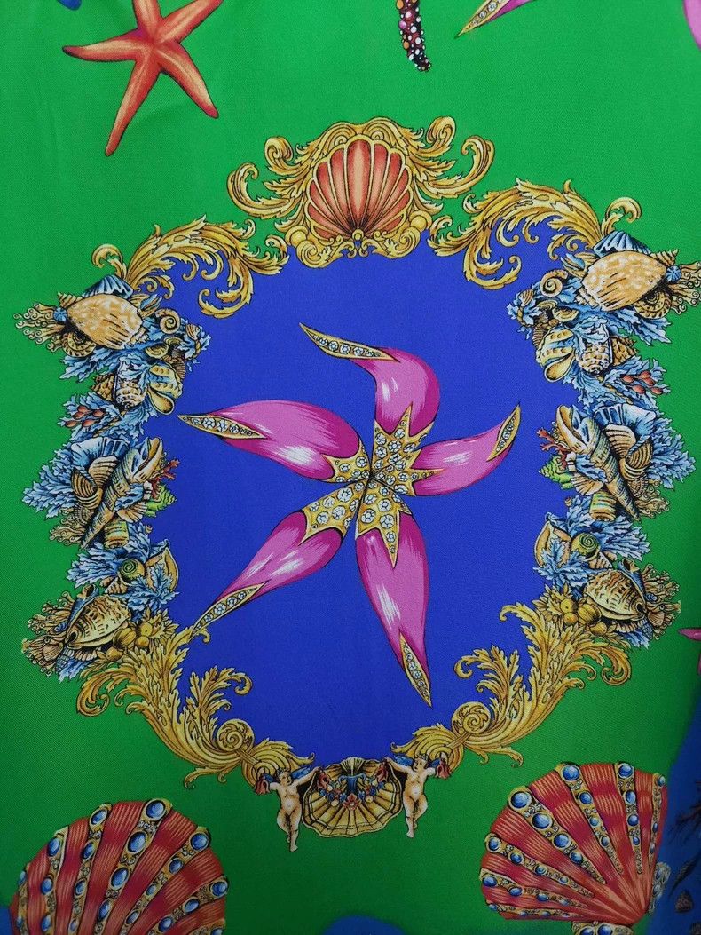 Versace Versace Ocean mulberry silk shirt Size US XXL / EU 58 / 5 - 5 Thumbnail