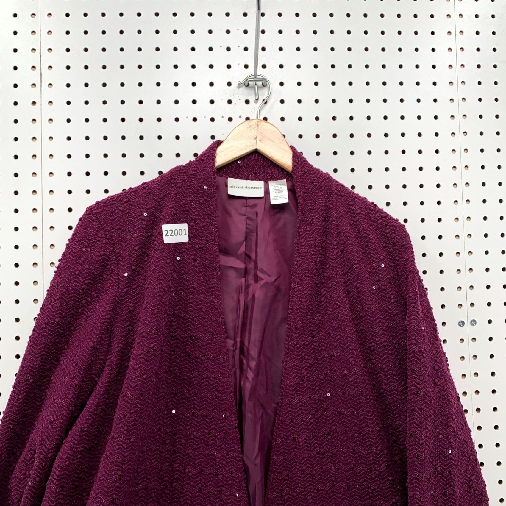 Vintage Alfred Dunner Sports Blazer Womens Size 18 Purple 25x28 NWT Power Blazer Shirt Outfit Mens Size XXL / US 16-18 / IT 52-54 - 6 Thumbnail