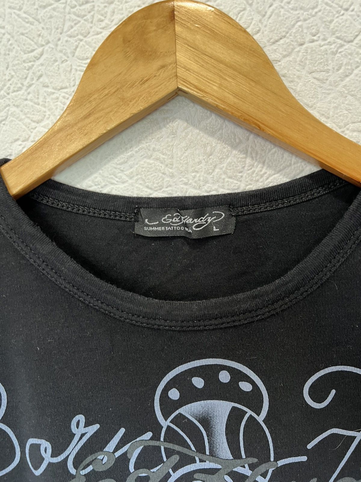 Ed Hardy Ed Hardy Black T Shirt Tee Basic Black Los Angeles Size US M / EU 48-50 / 2 - 4 Thumbnail