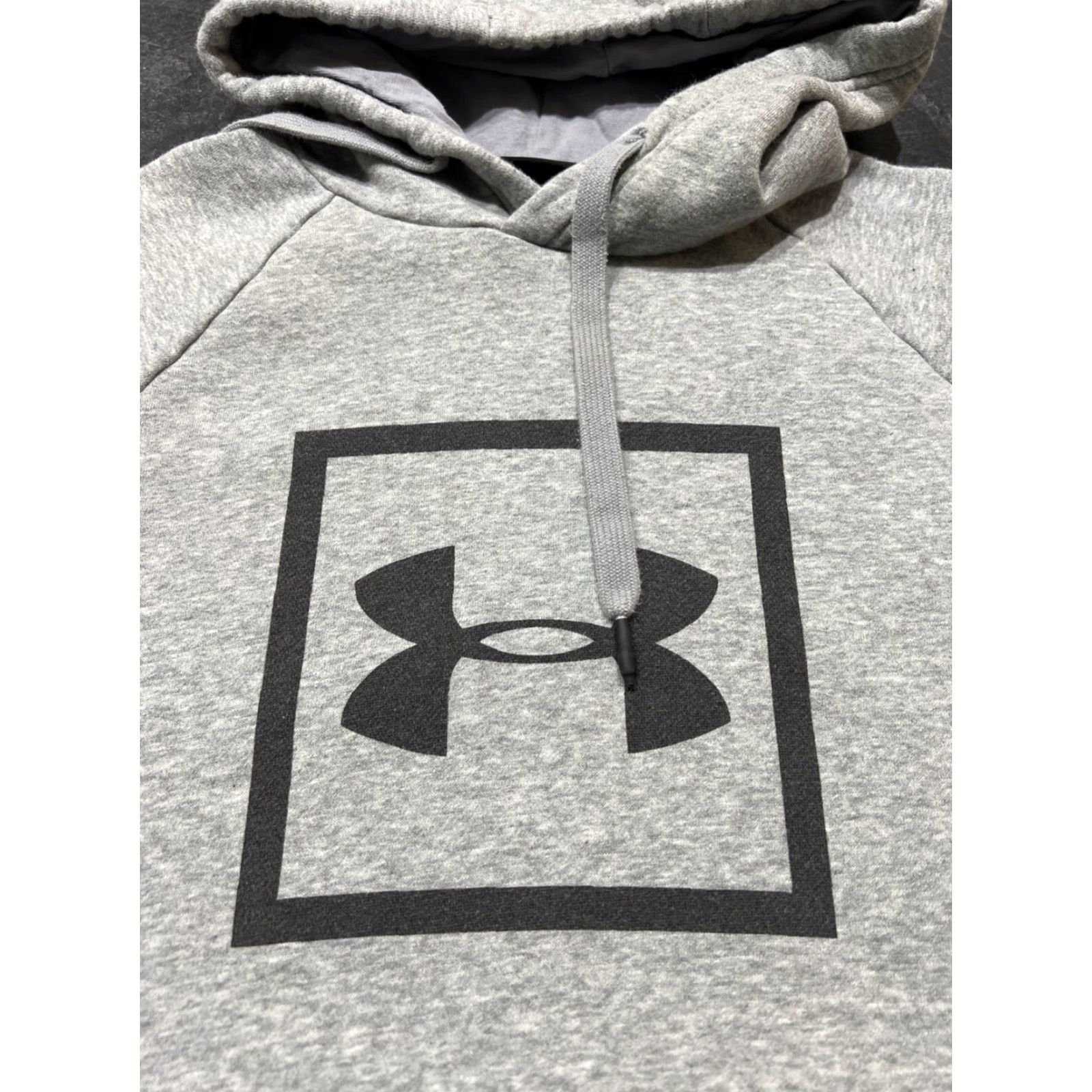 Under Armour Under Armour Hoodie Mens Small Rival Fleece Box Logo Hoodie Slim Fit Gray Size US S / EU 44-46 / 1 - 3 Thumbnail