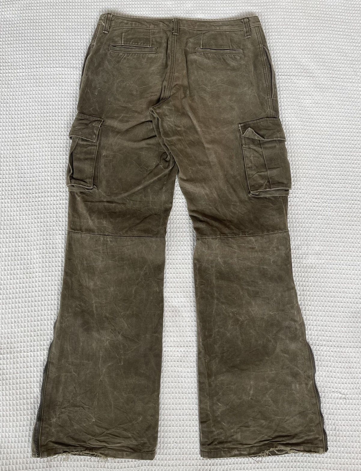 RIPVANWINKLE 🔥RIP VAN WINKLE JAPAN🔥Oil Coating Flared Cargo Pants 90s Size US 32 / EU 48 - 2 Thumbnail