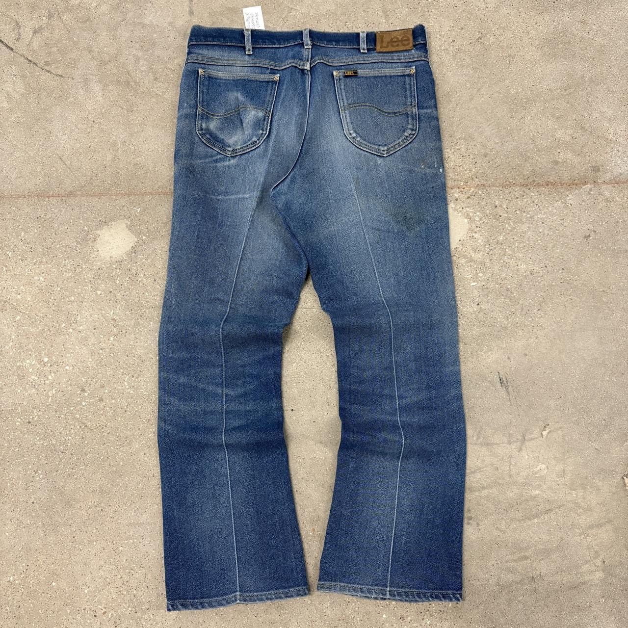 Vintage Vintage Lee Riders Union Made Faded & Worn Bootcut Jeans Size US 35 - 3 Thumbnail