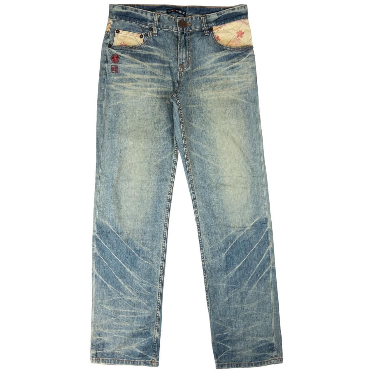 Other Vintage Koi Fish Embroidered Japanese Denim Jeans Size W32 Size 32" / US 10 / IT 46 - 3 Thumbnail