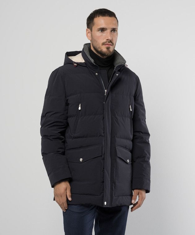 Brunello Cucinelli Jacket in Blue Size US XXS / EU 40 - 3 Thumbnail