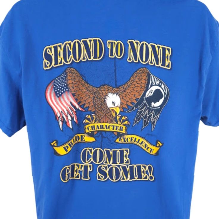 Gildan 322nd Training Squadron T Shirt Mens Size Large Blue Second To None Get Some Size US L / EU 52-54 / 3 - 2 Thumbnail