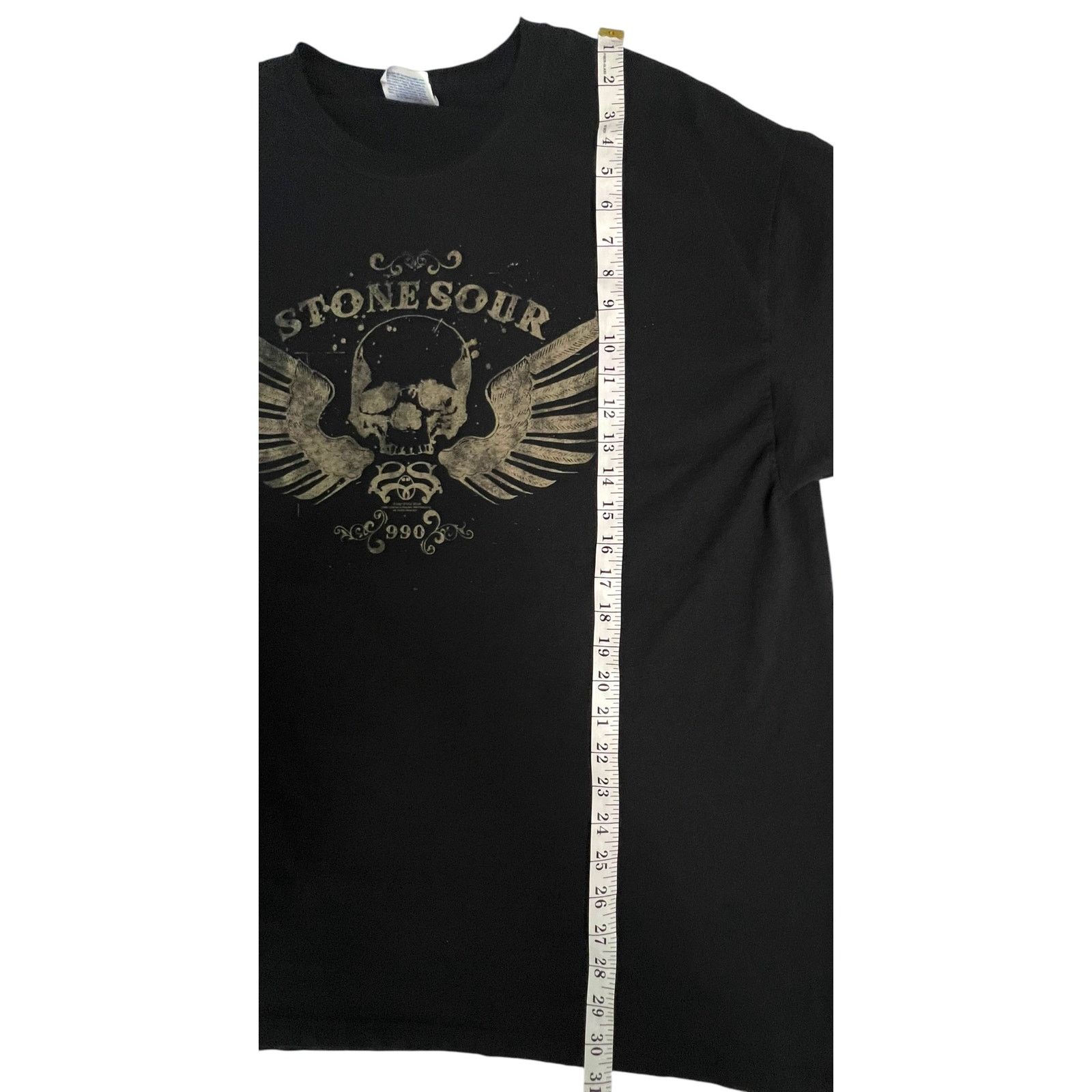 Bravado Vintage 2007 Stone Sour Band Skull Wings T-Shirt 2XL Black Size US XXL / EU 58 / 5 - 10 Thumbnail