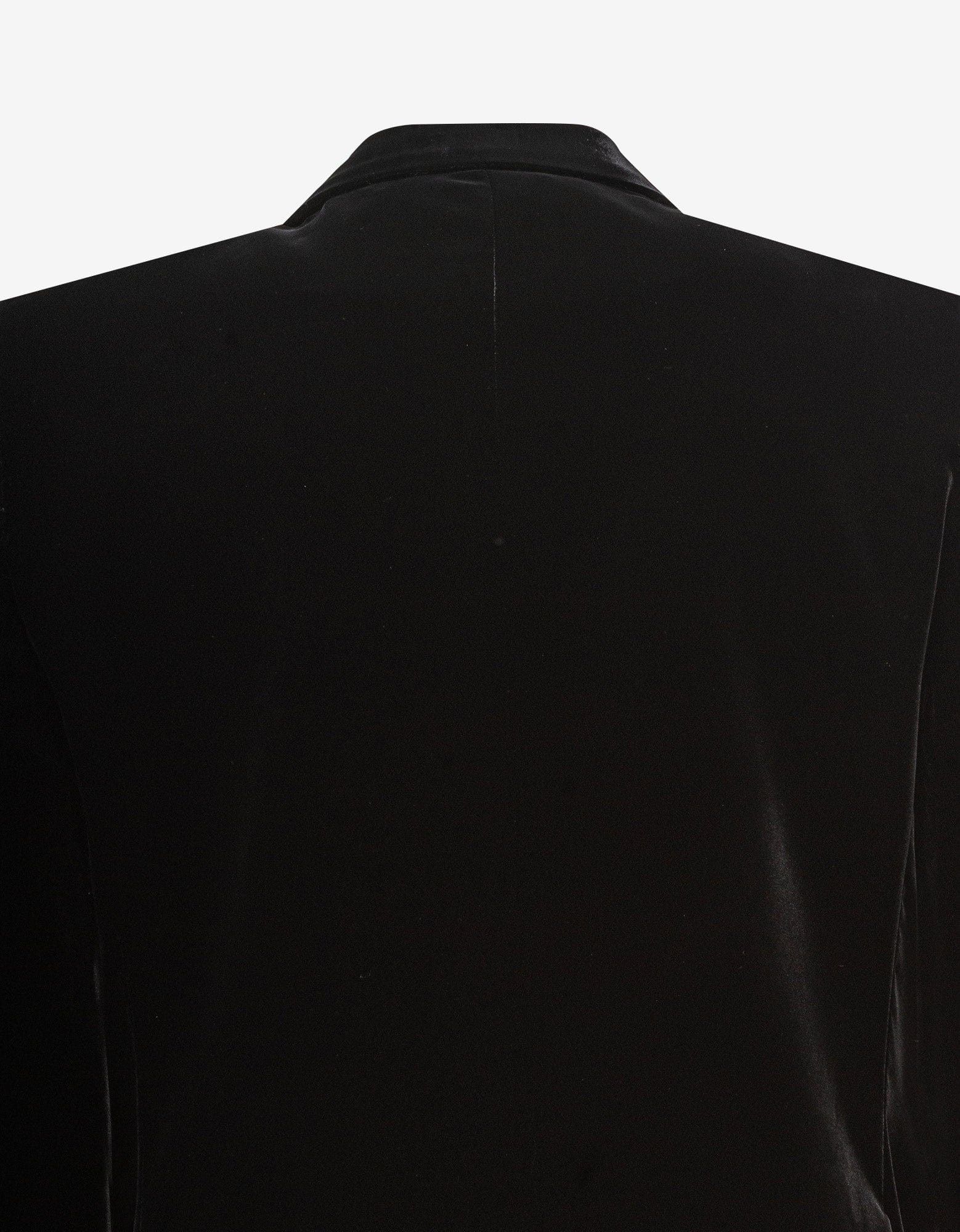 Saint Laurent Paris Black Velvet Blazer Jacket Size 54R - 4 Thumbnail