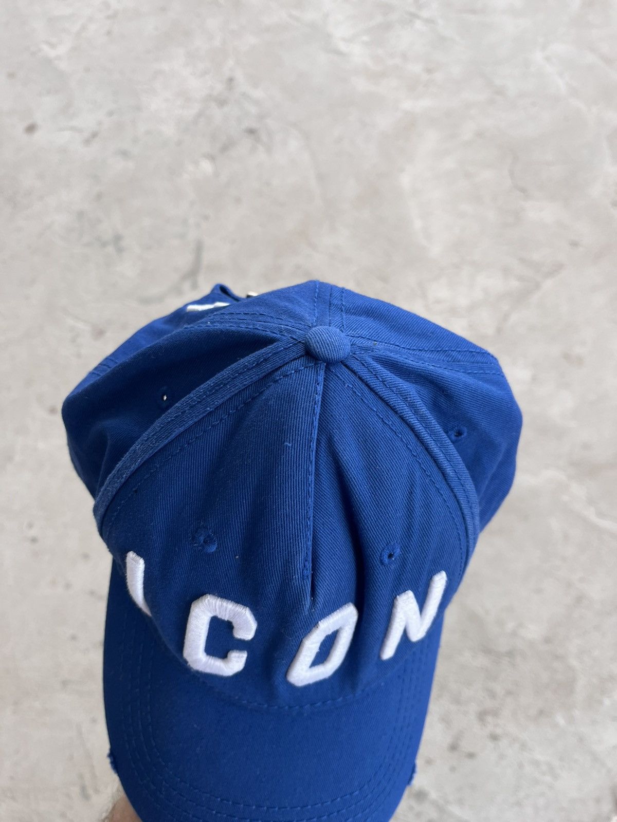 Dsquared2 Vintage Dsquared2 Icon Blue Distressed Cap Big Logo Y2K Size ONE SIZE - 8 Thumbnail