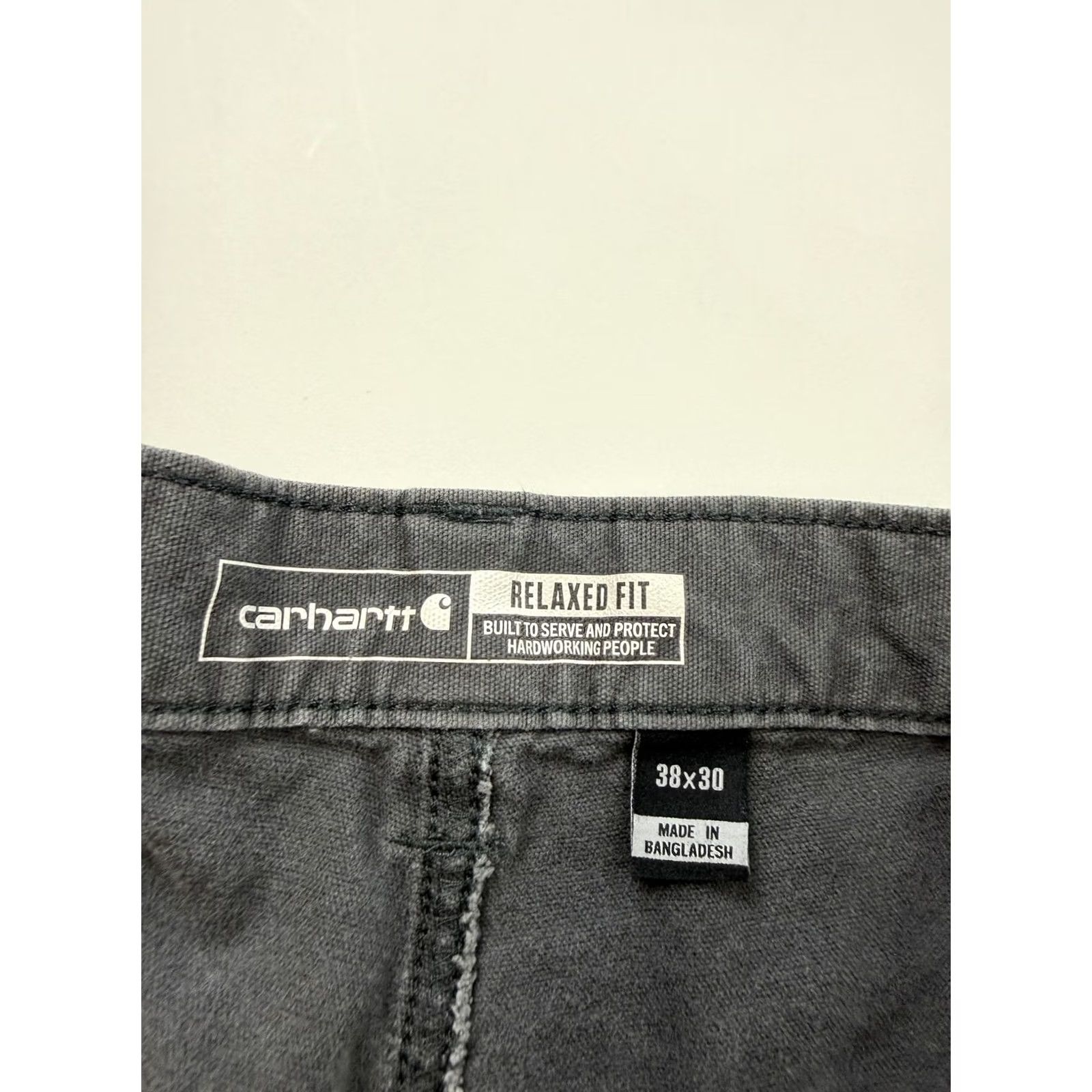 Carhartt Carhartt Pants Mens 38 Gray 38x27 Relaxed Fit Canvas Carpenter Workwear Utility Size US 38 / EU 54 - 2 Thumbnail